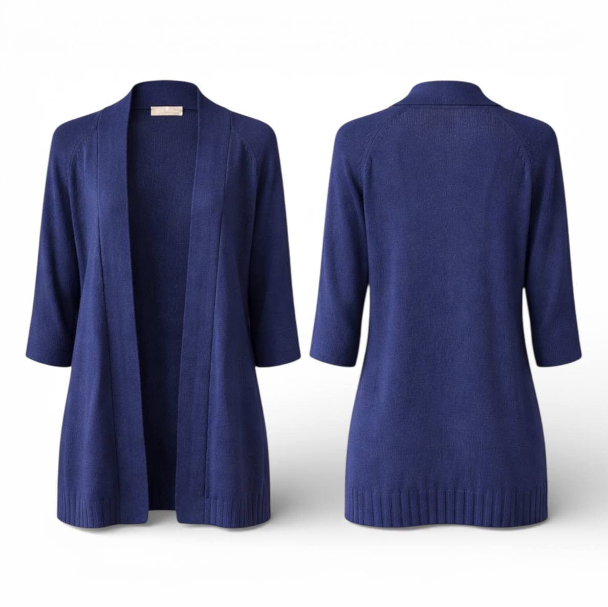 Loro Piana DELLA CIANA CASHMERE WOMEN BLUE NAVY LUXURY CARDIGAN SZ 46 Size L / US 10 / IT 46 - 3 Thumbnail