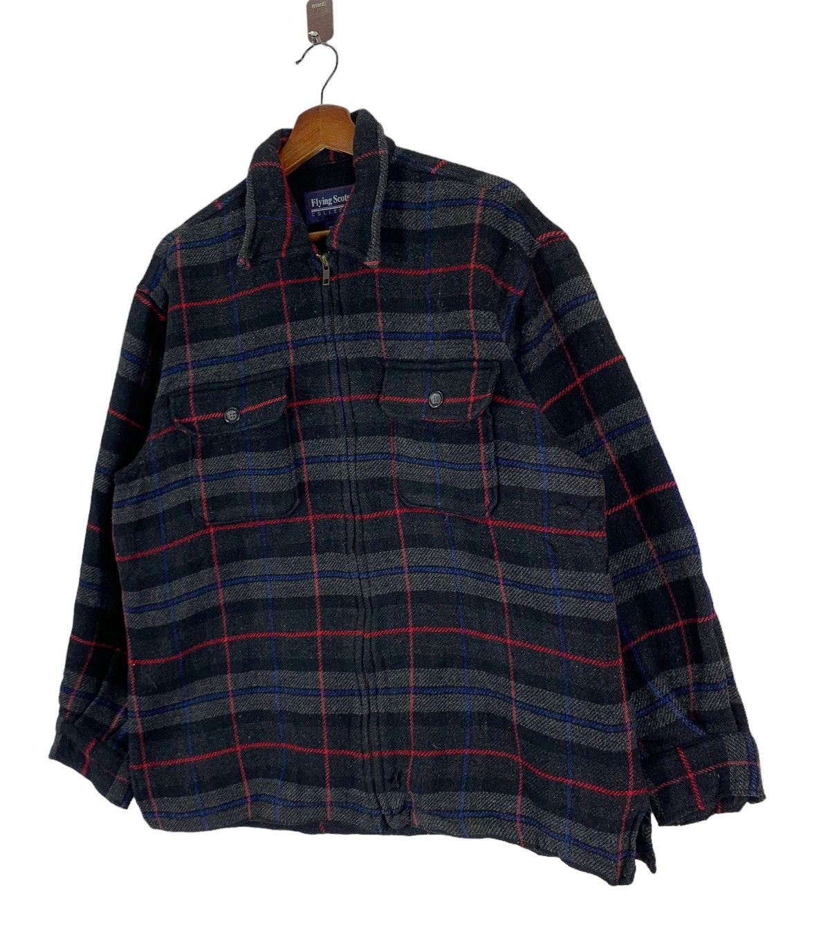 Japanese Brand × Vintage 🔥🔥VINTAGE FLYING SCOTSMAN COLLECTION TARTAN WOOL ZIPPER Size US M / EU 48-50 / 2 - 2 Thumbnail