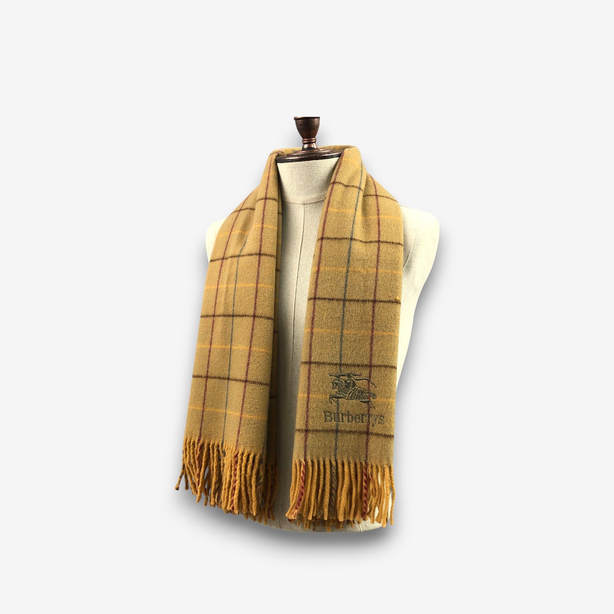 Burberry Vintage Burberry Scarf Muffler Wool Cashmere Scarves. Size ONE SIZE - 2 Thumbnail