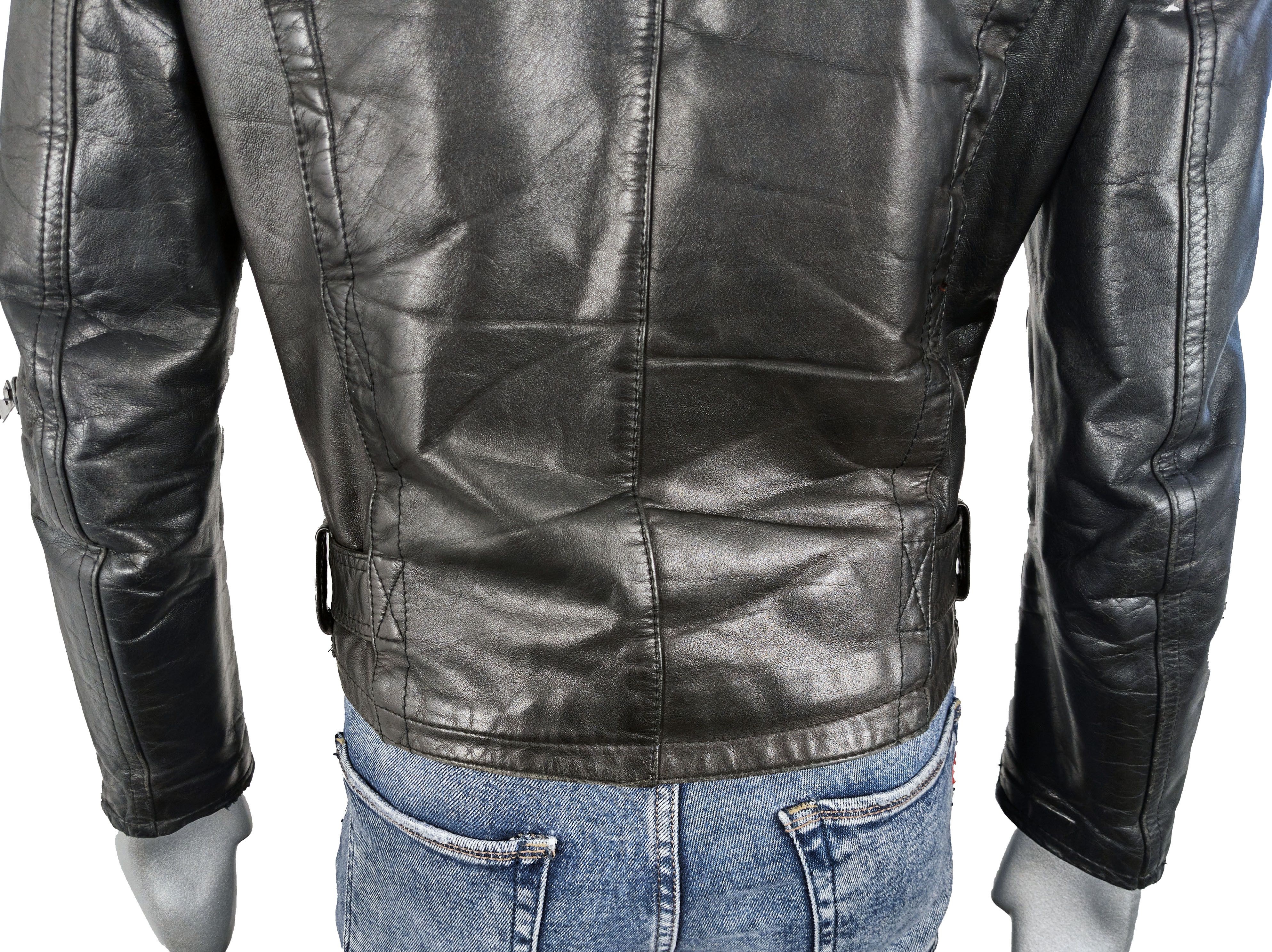Vintage Vintage 70s Scandinavian Leather Motorcycle Biker Jacket Size US S / EU 44-46 / 1 - 16 Thumbnail