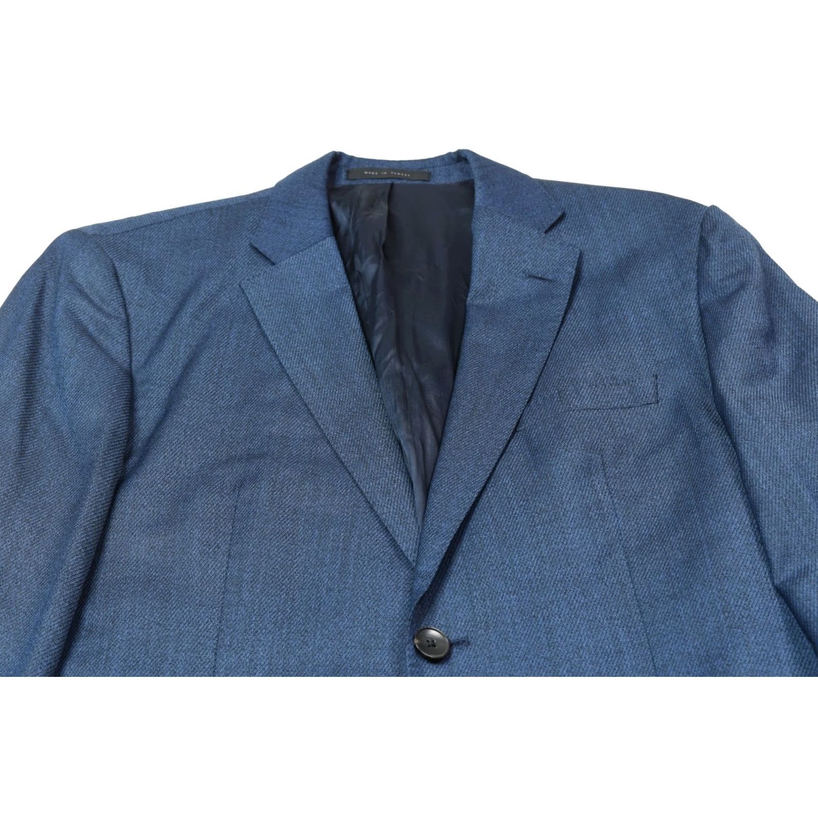 Hugo Boss HUGO BOSS Blazer Blue Wool Super 130s Guabello Two-Button Slim Fit Jacket/L Blazer Size 42R - 3 Thumbnail