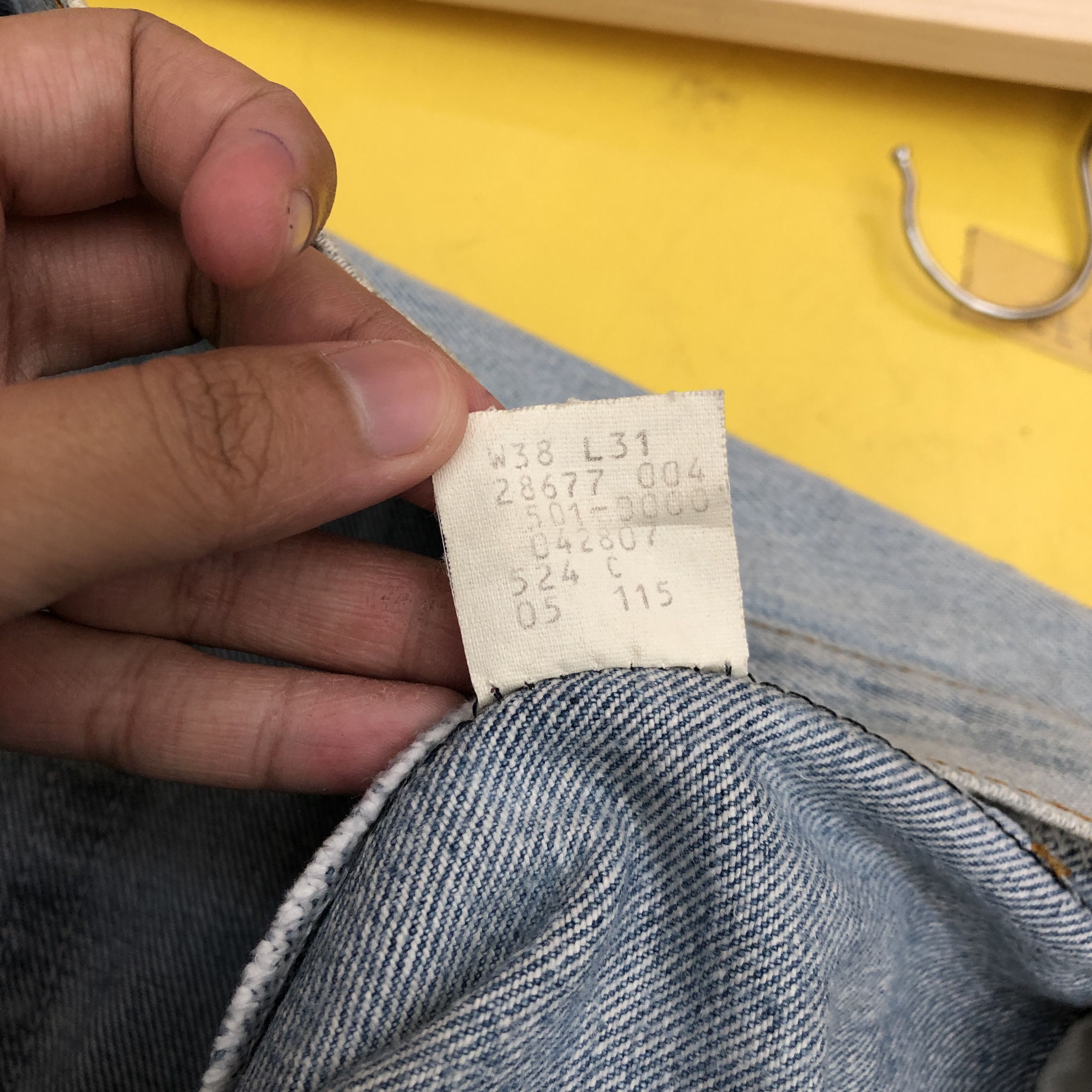Levi's Vintage 70s Levis 501 Sunfaded Jeans Levi's Light Wash Denim Size US 34 / EU 50 - 8 Thumbnail