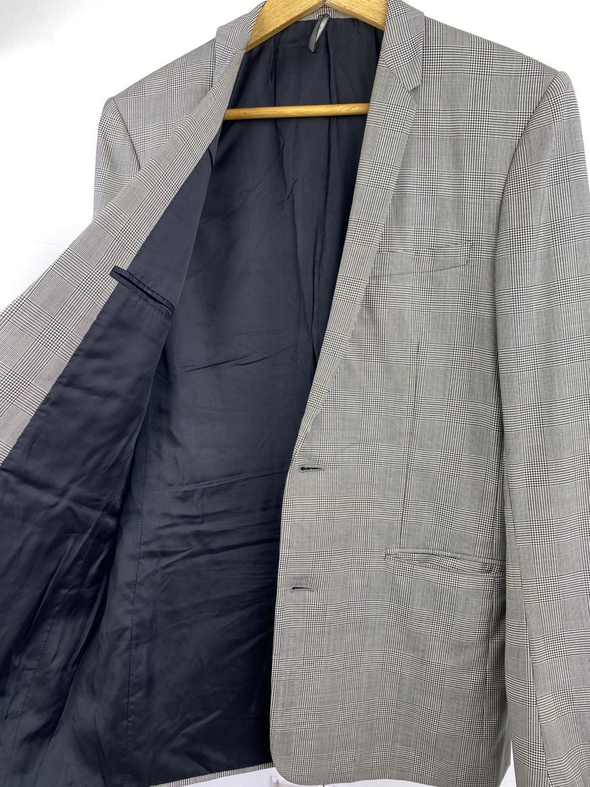 Dior Dior Homme Wool Blazer Check Pattern Tailored Italy 2010s Size 36R - 13 Thumbnail