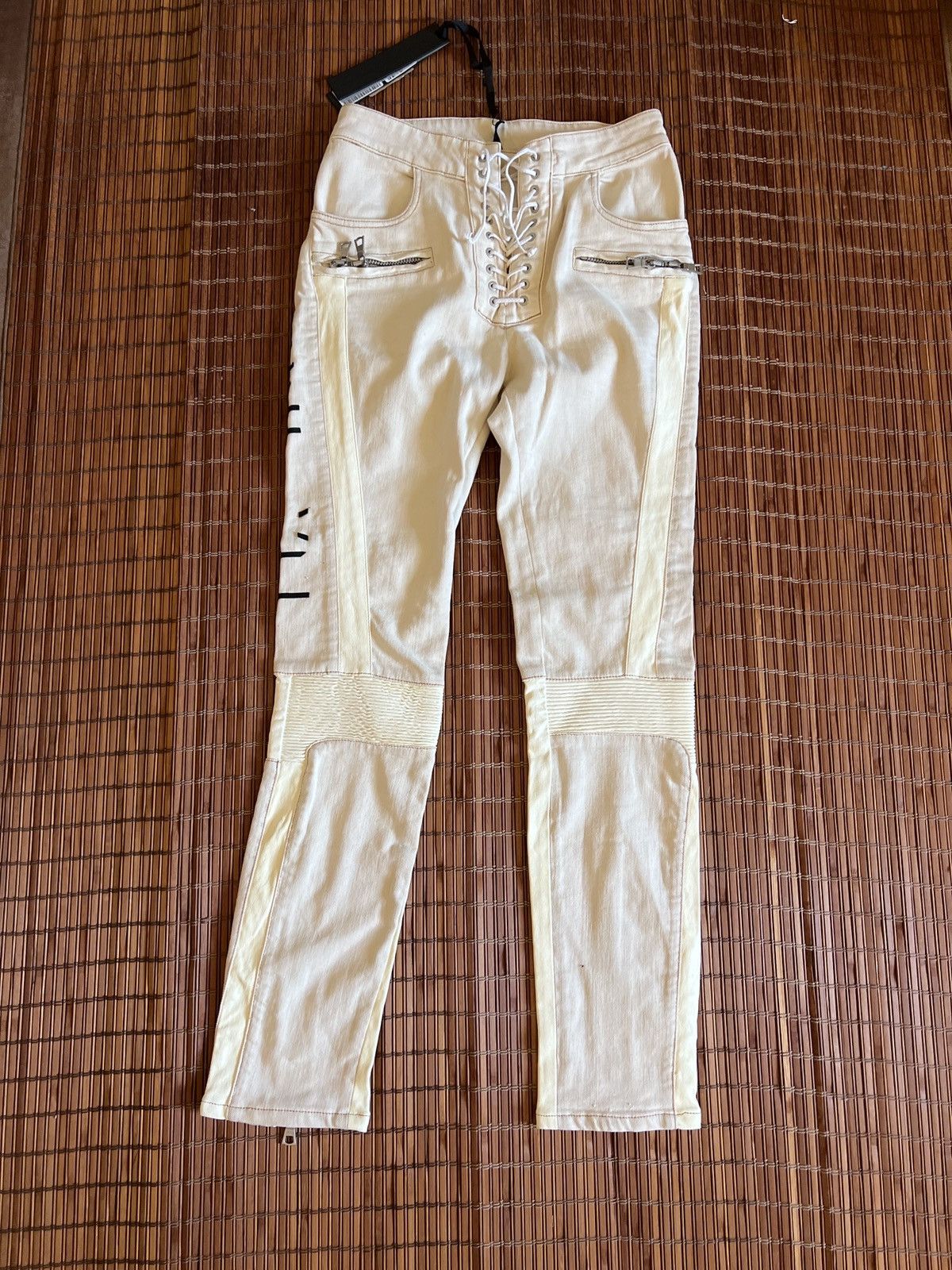 Ben Taverniti Unravel Project Ben Taverniti Unravel Project Leather Denim Corset jean Size 26" / US 2 / IT 38 - 1 Thumbnail