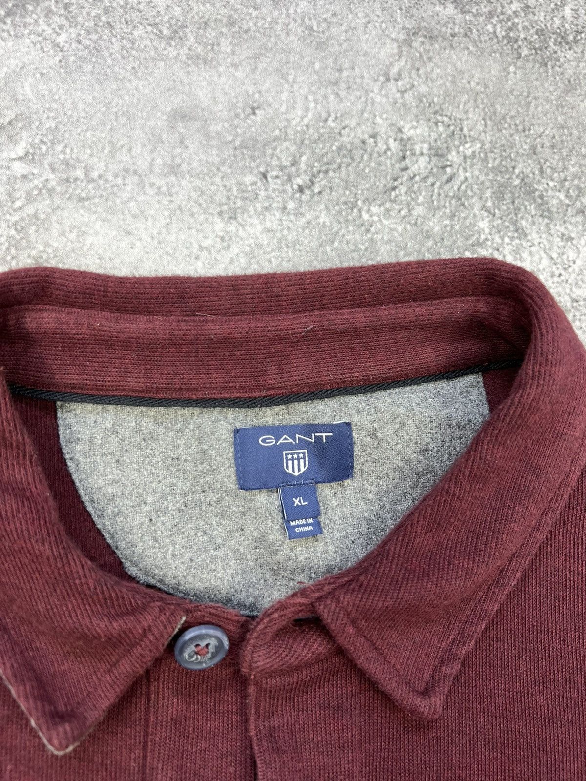 Gant Gant Mens Classic Sweater 1/4 Zip Cherry Red Size US XL / EU 56 / 4 - 4 Thumbnail