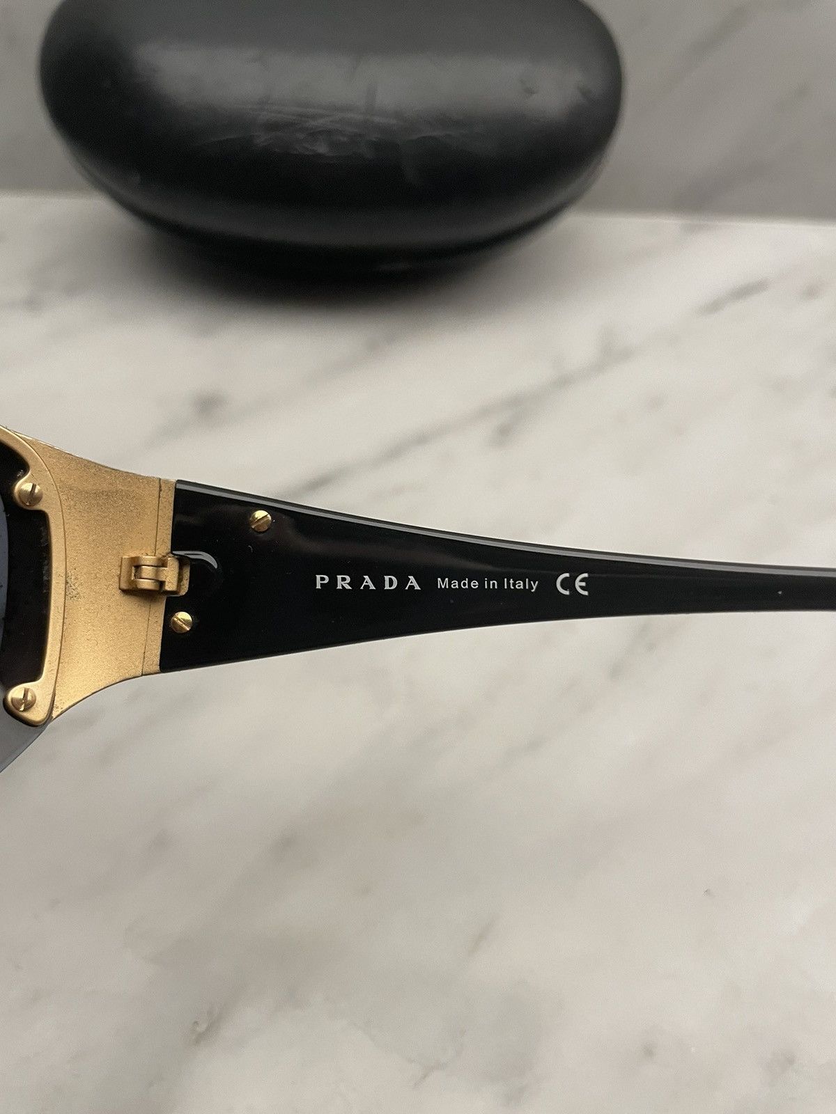 Prada Prada 💯 SPR 53G mask sunglasses shield Size ONE SIZE - 6 Thumbnail
