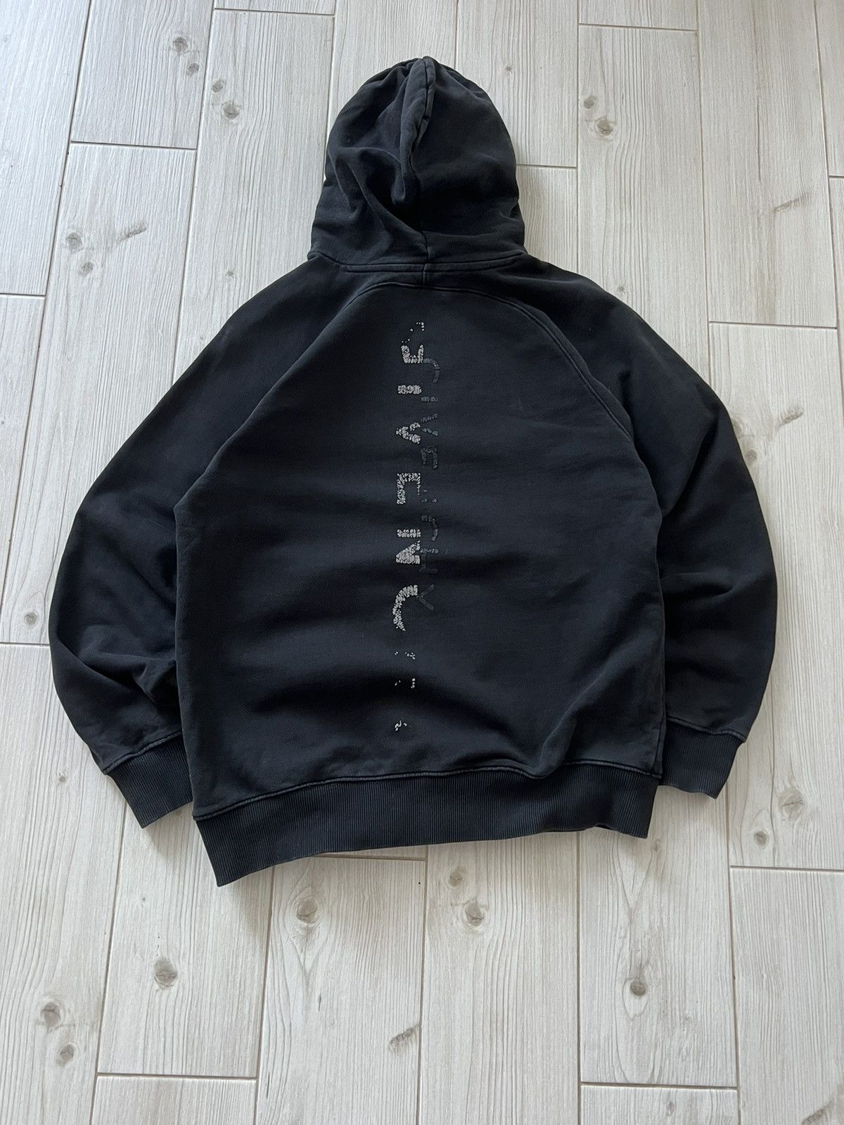 Givenchy GIVENCHY Reflective Faded Back Logo Hooded Sweatshirt Size US L / EU 52-54 / 3 - 1 Thumbnail