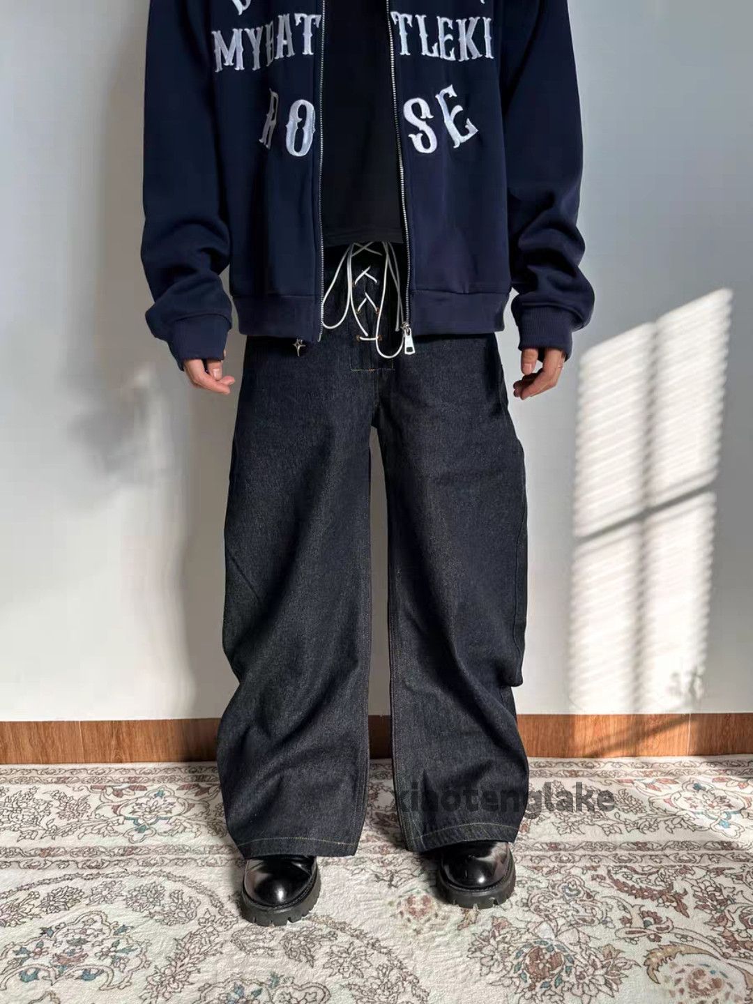 Jean zx utility punk yuppie loose baggy flared cargo jeans Size US 32 / EU 48 - 2 Thumbnail