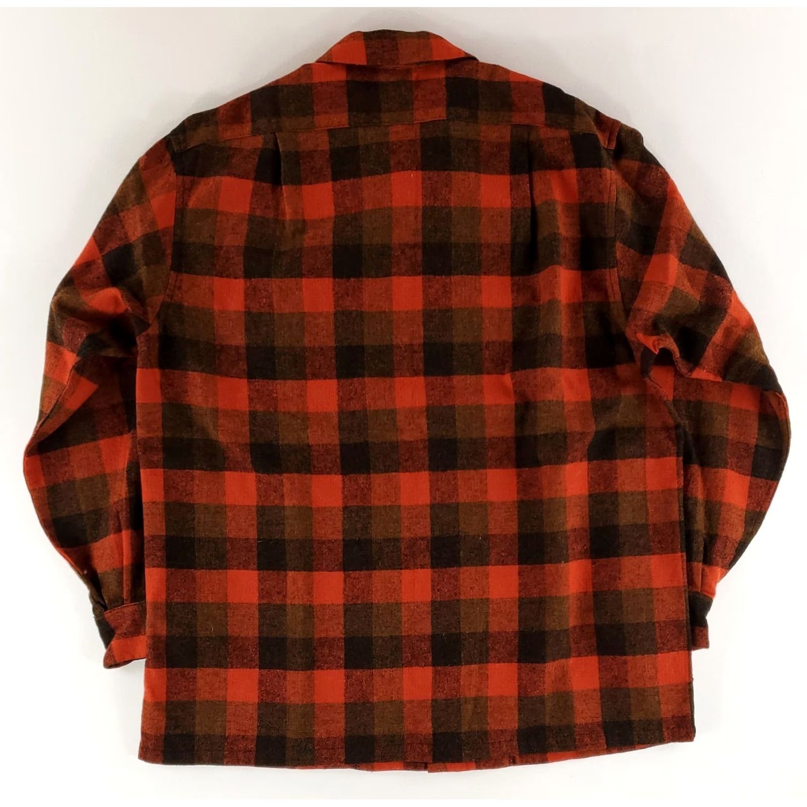 Pendleton VINTAGE Pendleton Board Shirt Buffalo Check Red Black Long Sleeve Mens L Size US L / EU 52-54 / 3 - 5 Thumbnail