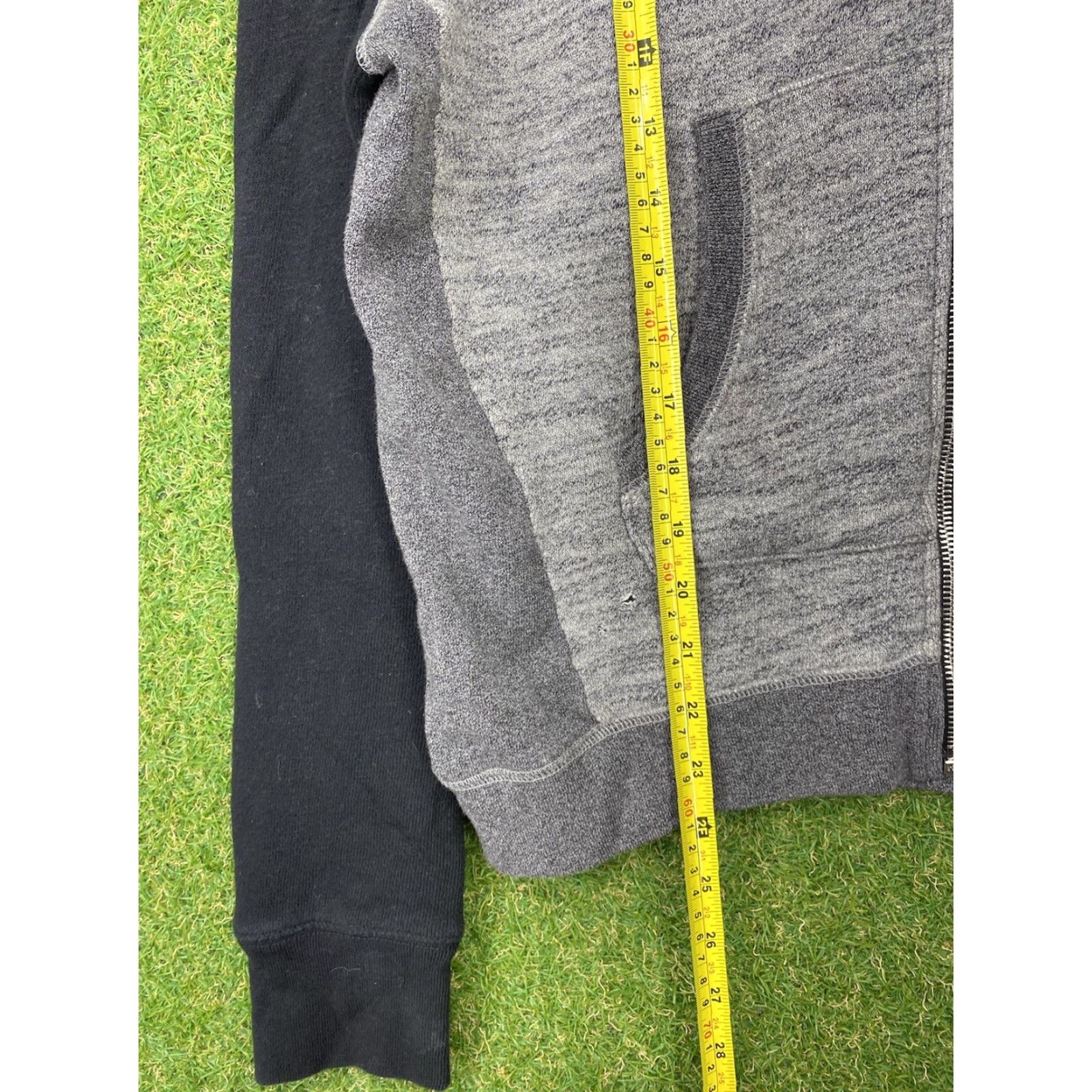 Rag & Bone Rag & Bone Hoodie Womens Medium Full Zip Sweater Gray Cotton Knit 90s Casual Everyday Zipper Hooded Size M / US 6-8 / IT 42-44 - 7 Thumbnail