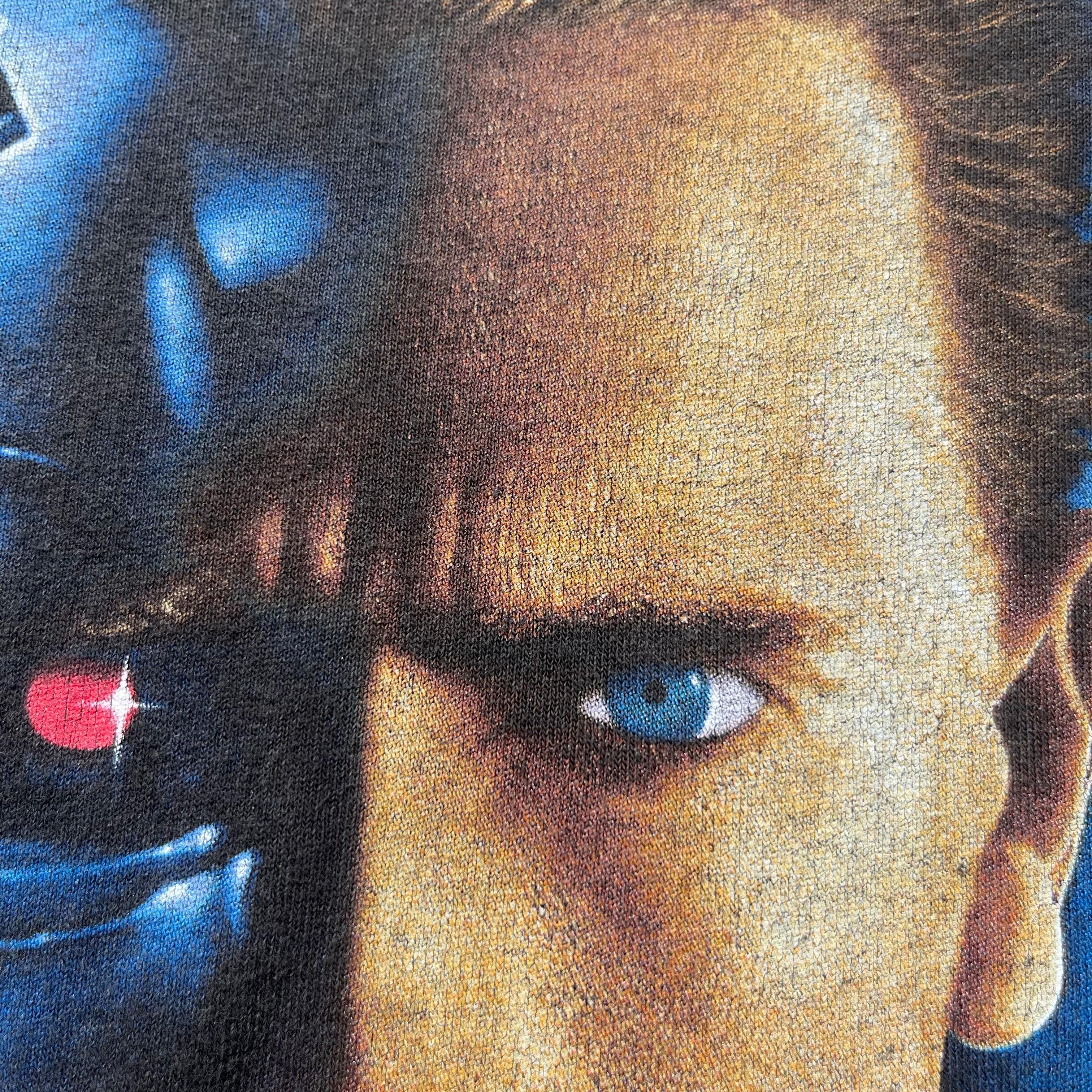 Universal Studios Vintage 90s Terminator T2 3D Promo Movie Sunfaded Tee 1993 Size US L / EU 52-54 / 3 - 4 Thumbnail