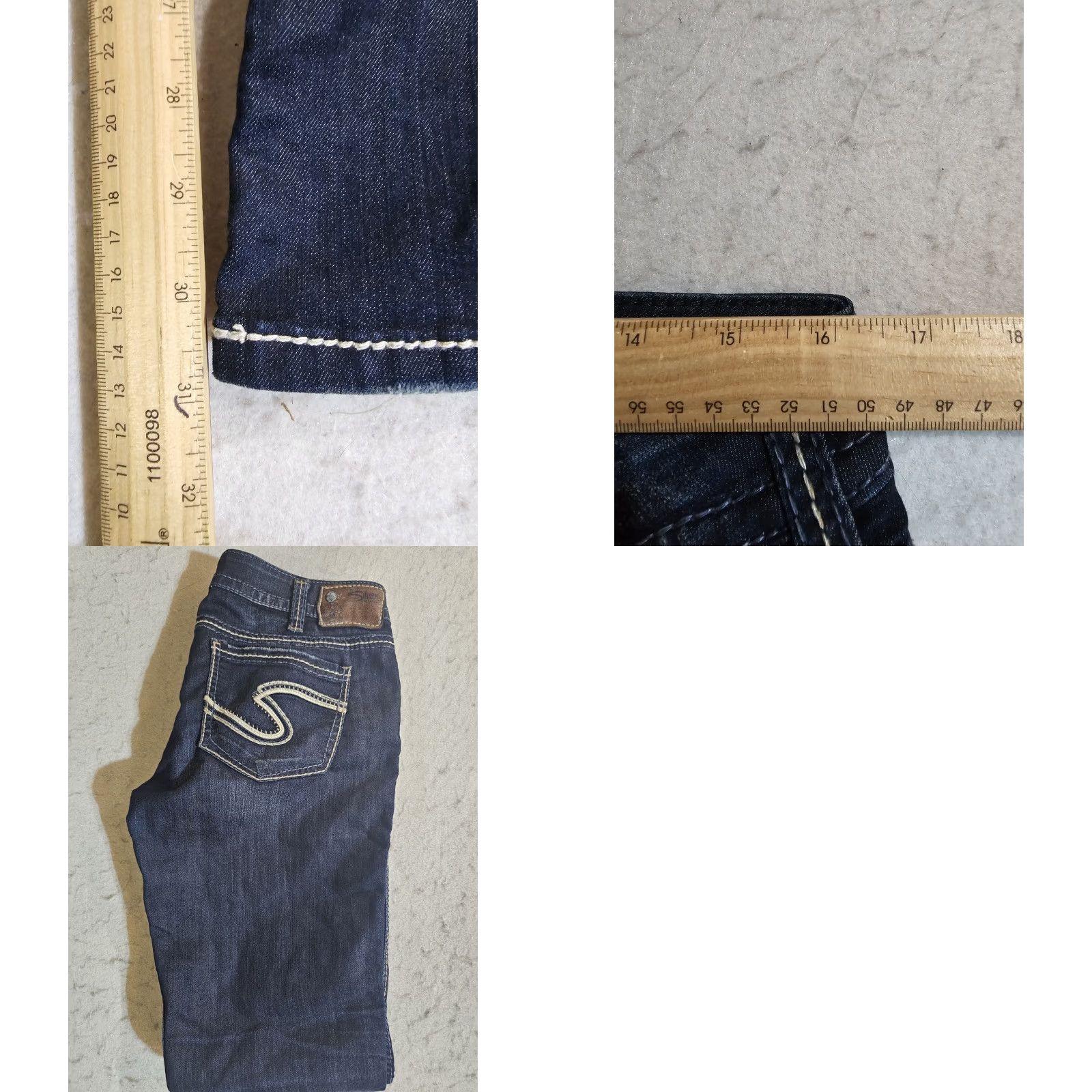 Silver Jeans Co. Silver Jeans Frances Jeans Women W31xL31 Dark Wash Bootcut Mid Stretch Size 24" / US 00 / IT 34 - 9 Thumbnail