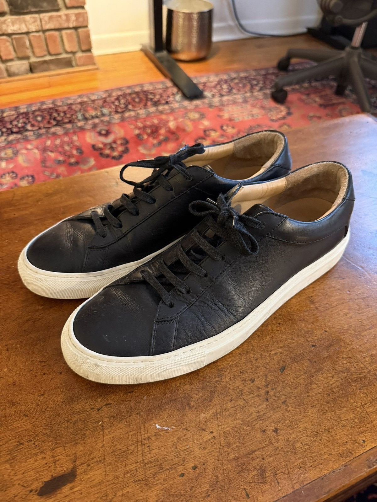 Koio Koio Capri Black Leather Sneakers – Size 43 Size US 10 / EU 43 - 2 Thumbnail