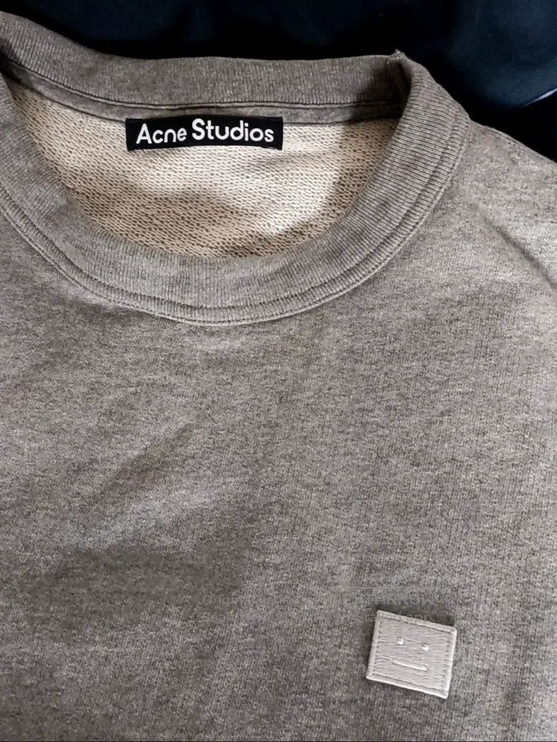 Acne Studios Acne Studios Smiley sweatshirt, gray Size M / US 6-8 / IT 42-44 - 2 Thumbnail