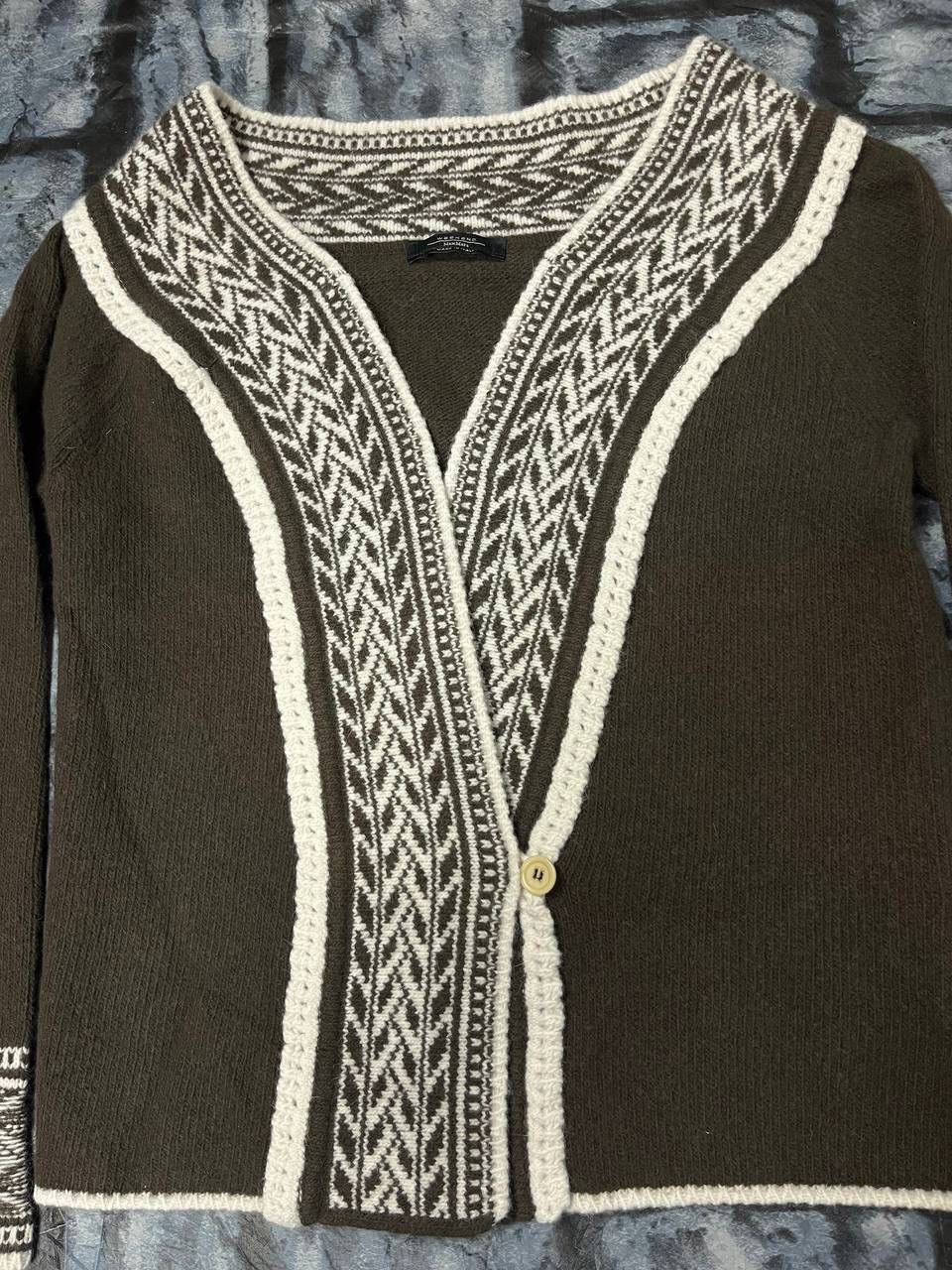 Vintage × Weekend Max Mara M-L Weekend Max Mara wool/angora sweater / cardigan Size M / US 6-8 / IT 42-44 - 2 Thumbnail