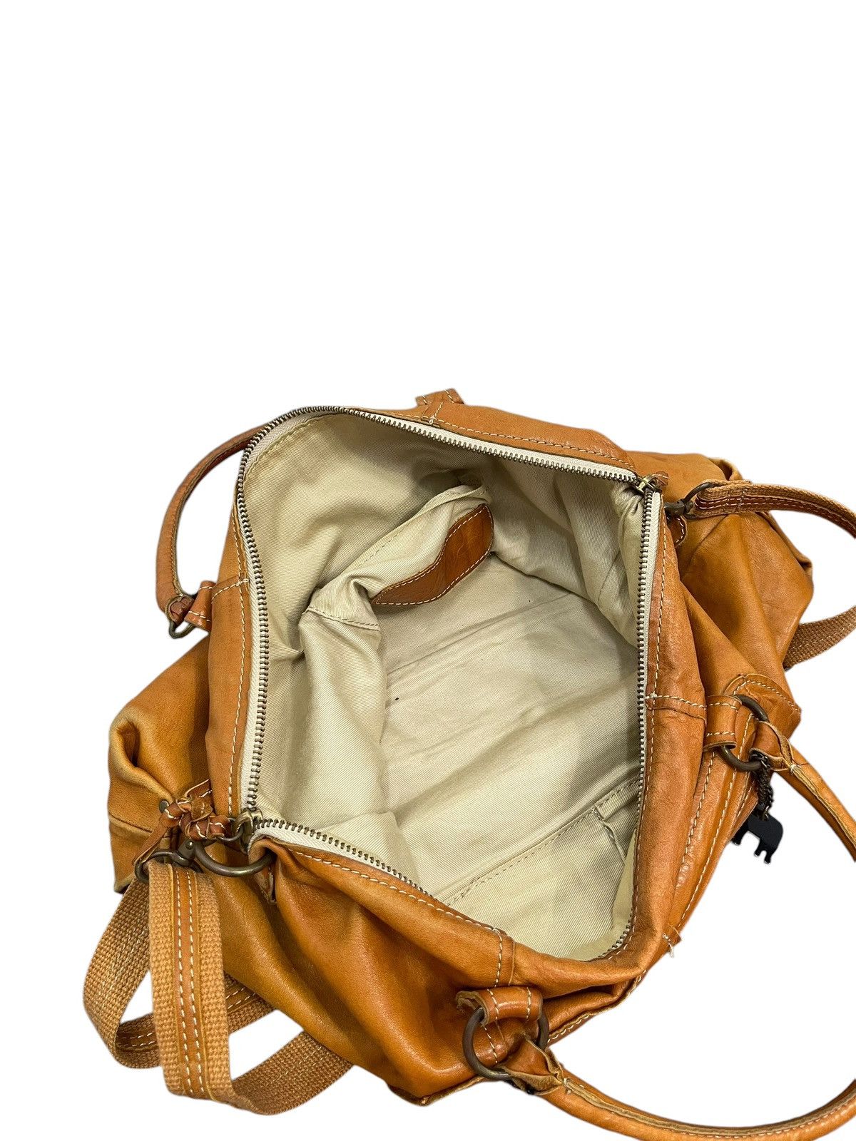 Japanese Brand Full Leather Patina Cuir Jovier Cube Tote Shoulder Bag 1🟩1 Size ONE SIZE - 20 Thumbnail
