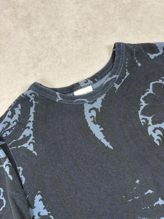 Dries Van Noten Dries Van Noten Blue Floral Waves Longsleeves T-Shirt Size US S / EU 44-46 / 1 - 5 Thumbnail