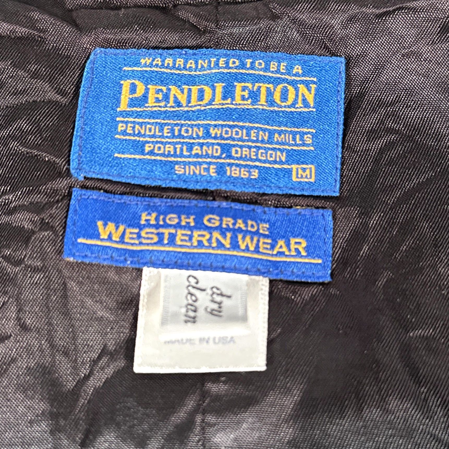 Pendleton VINTAGE Pendleton Vest Mens M Tan Western Aztec Concho Buttons 90s Geometric Southwestern 90s Mens Size US M / EU 48-50 / 2 - 3 Thumbnail