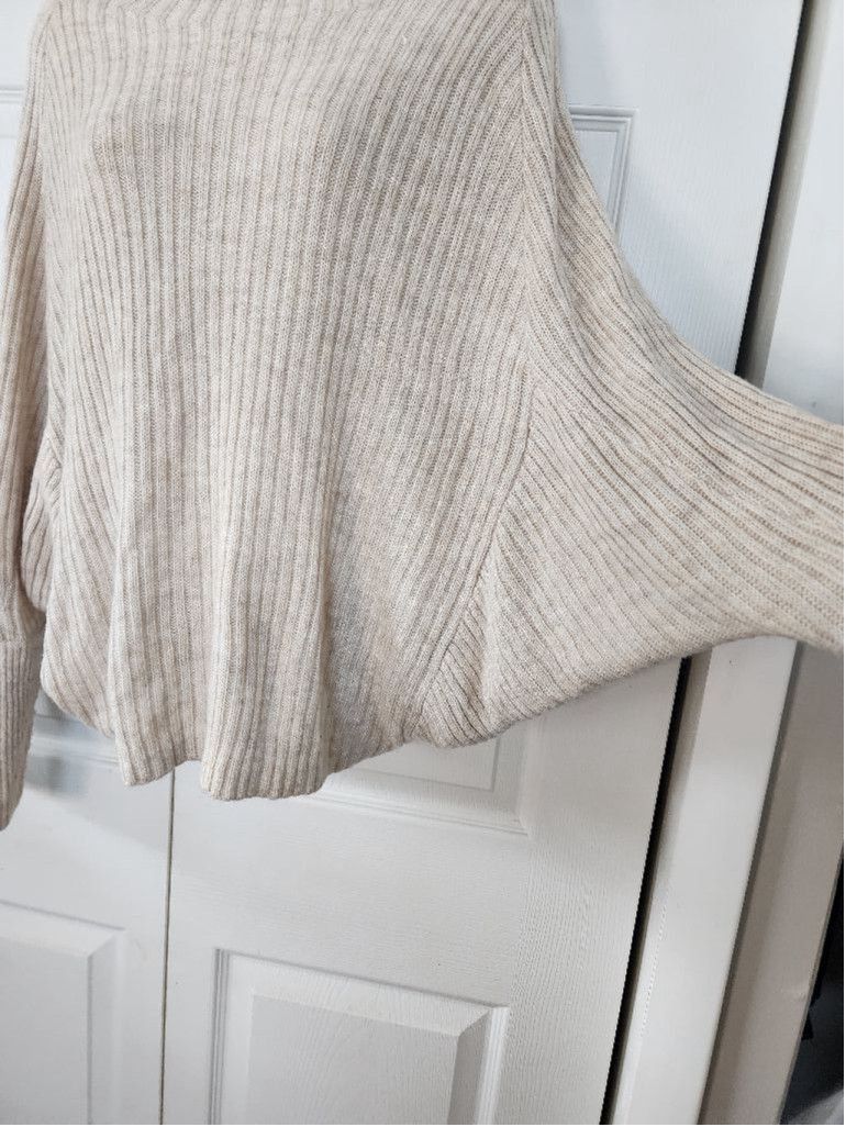 Other Eloquii Tan Ribbed Sweaterb Size XXL / US 16-18 / IT 52-54 - 2 Thumbnail