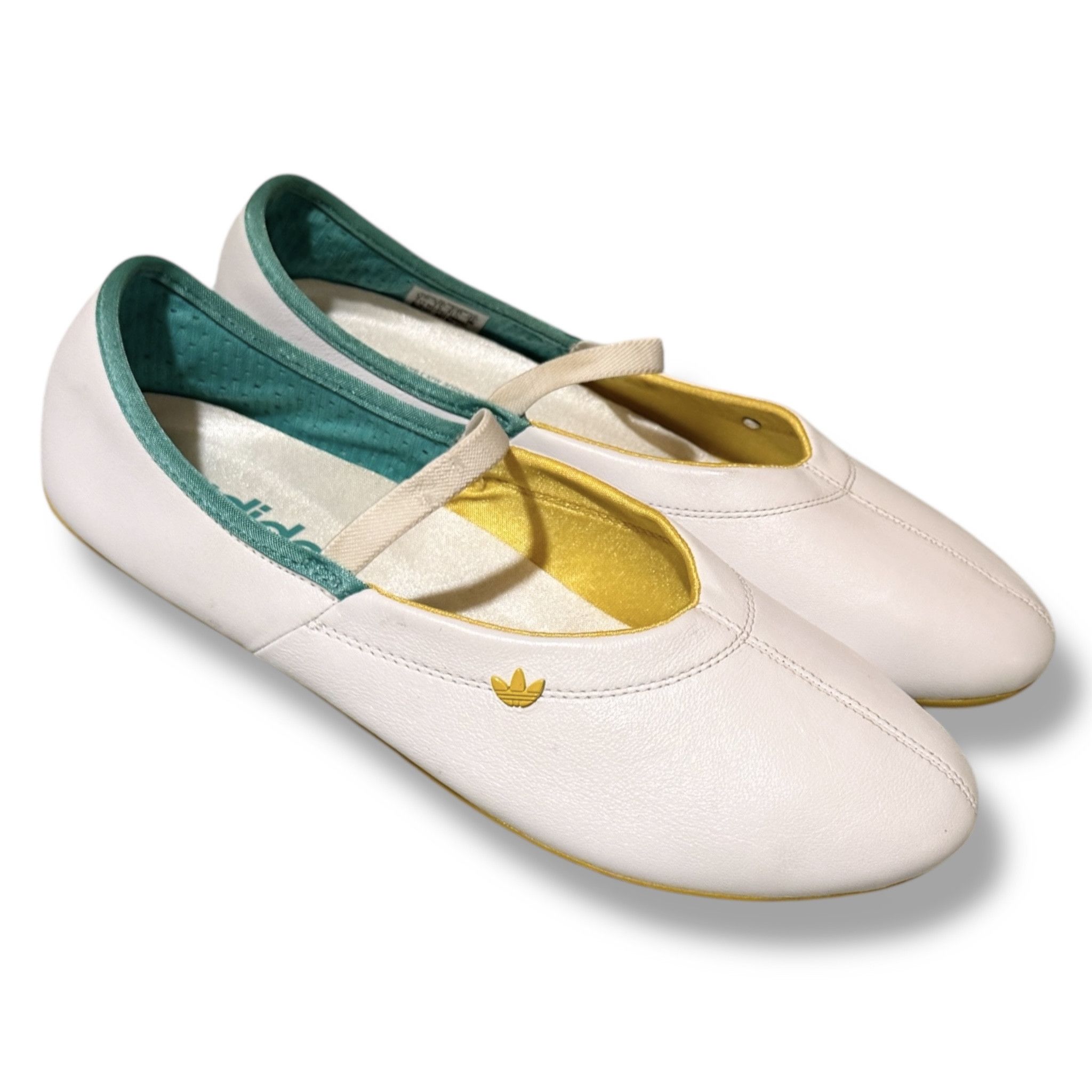 Adidas Iconic Adidas Vintage Ballet Flats Sneakers White 00s Size US 9 / IT 39 - 12 Thumbnail
