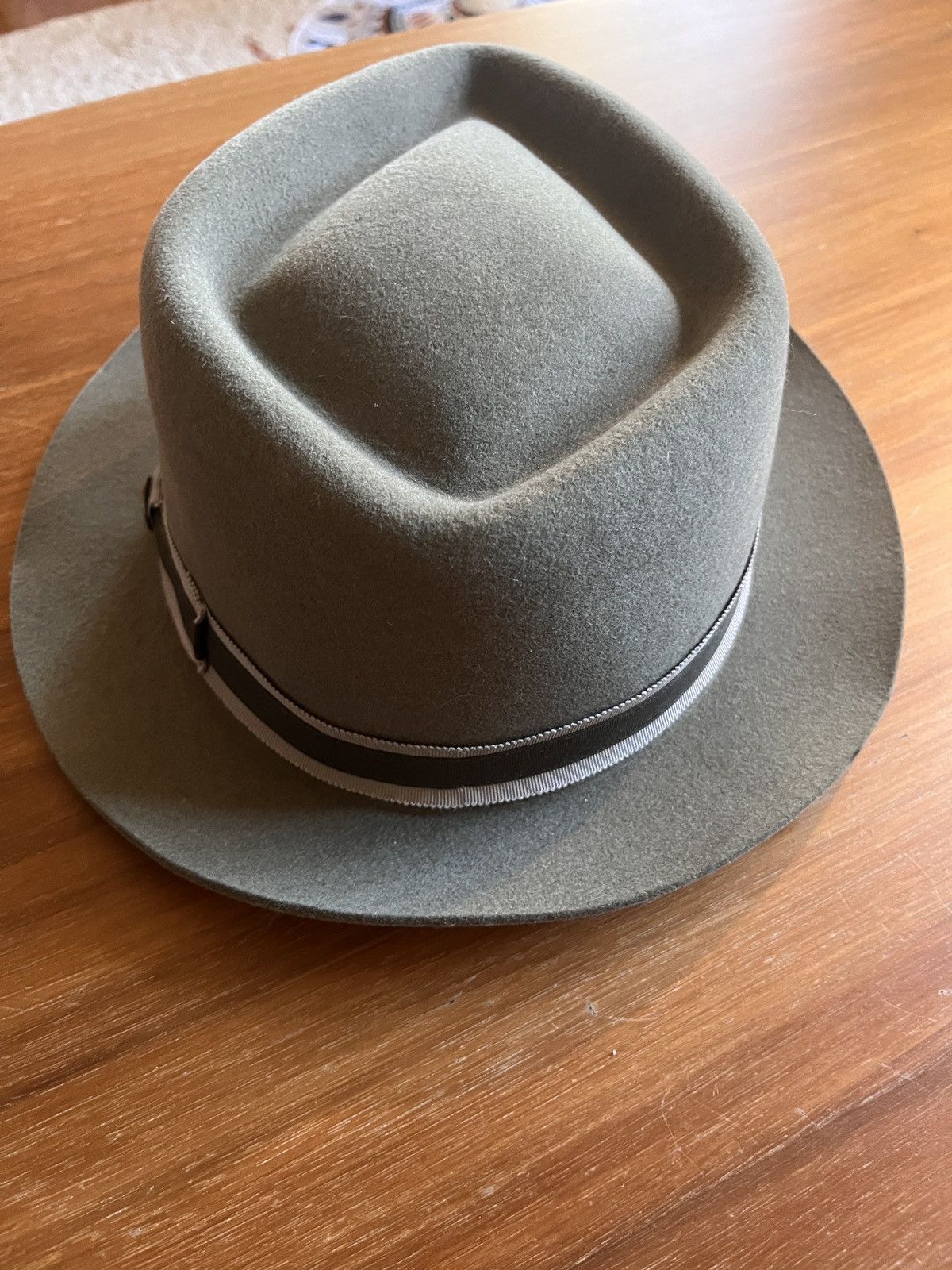 Goorin Bros. Wool Felt Goorin Bros Brothers Fedora Hat Green XXL 7 7/8 Size ONE SIZE - 7 Thumbnail