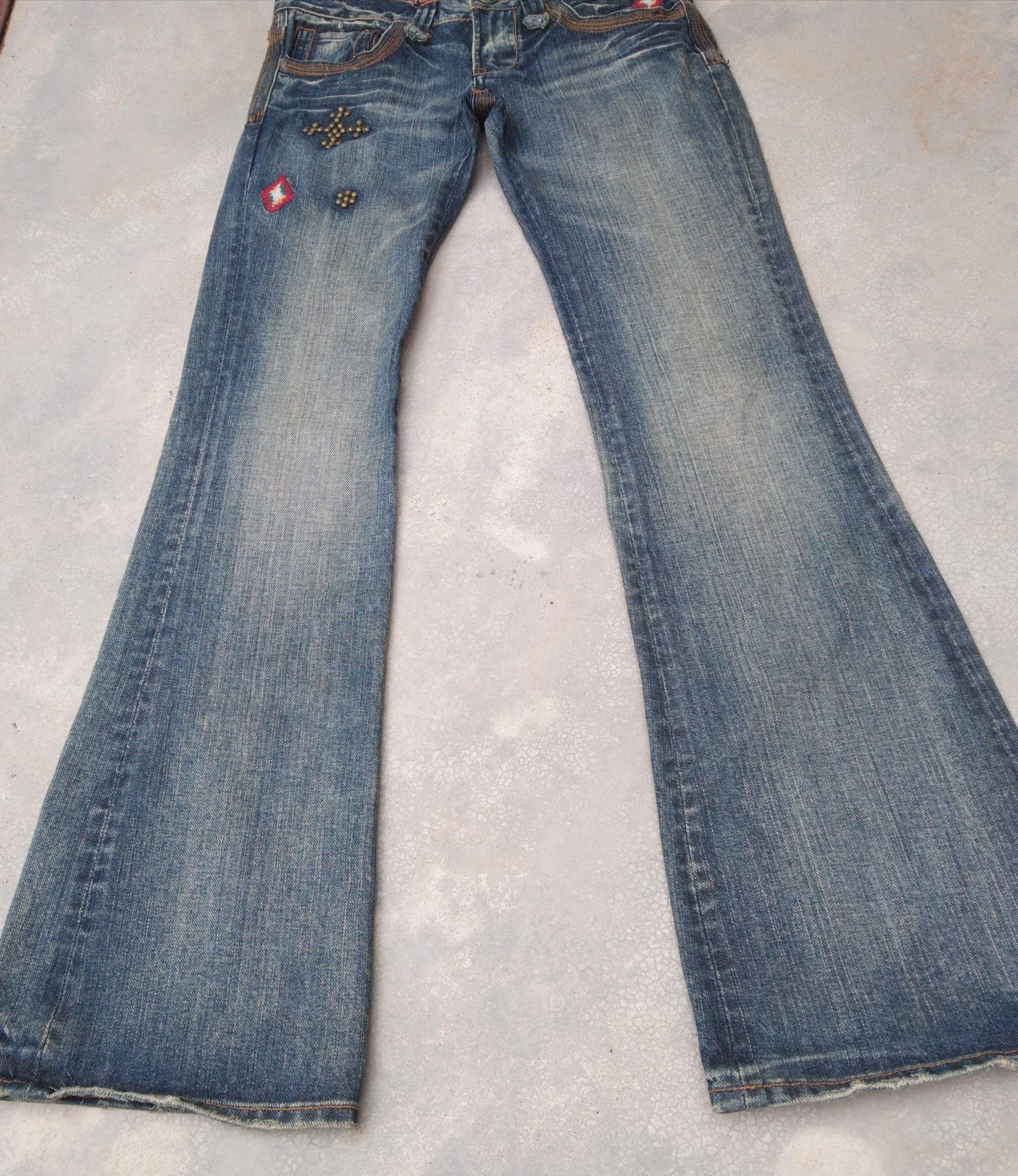 Vintage Japanese Back Number Flared Jeans 29x33