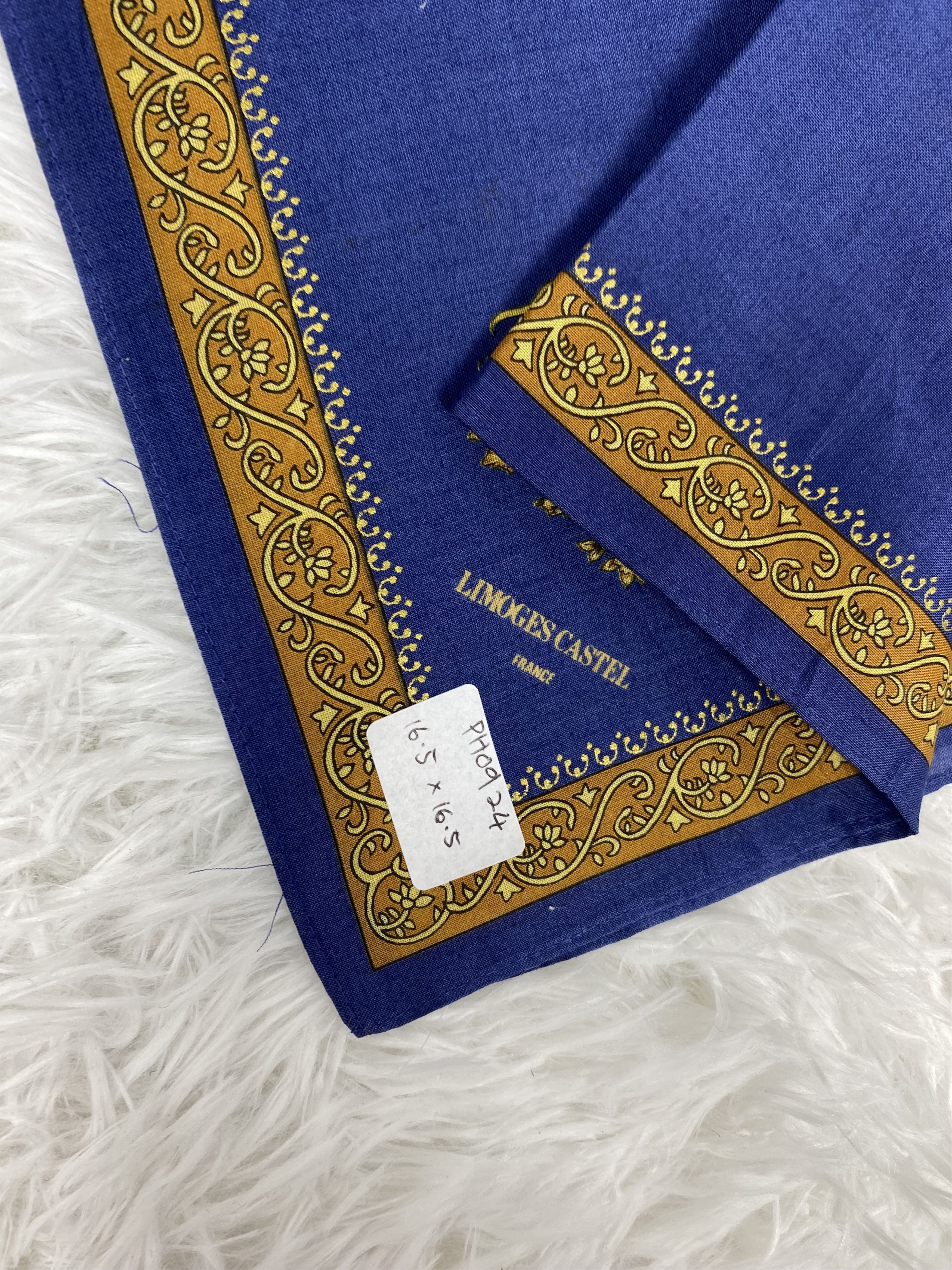 Designer × Vintage Vintage Limoges Castel Handkerchief Neckerchief PH0924 Size ONE SIZE - 2 Thumbnail