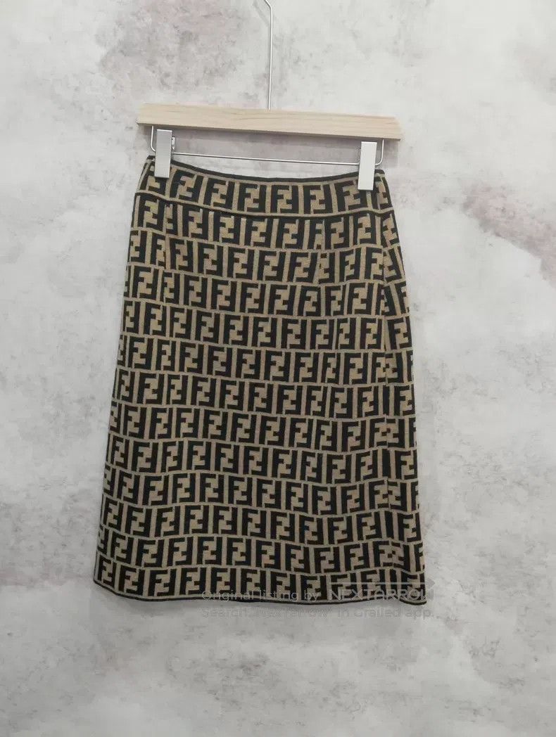 Fendi Fendi Knitted Short Skirt Size 28" / US 6 / IT 42 - 2 Thumbnail