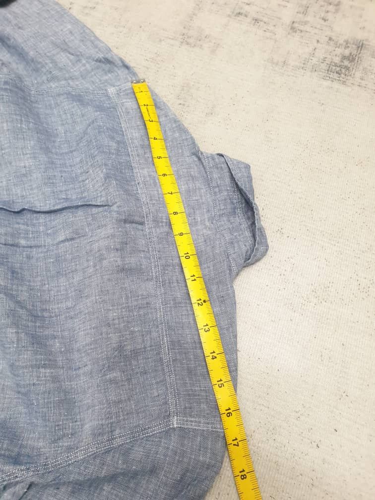 ABAHOUSE Abahouse Japanese brand blue colour chambray shirt Size US S / EU 44-46 / 1 - 7 Thumbnail
