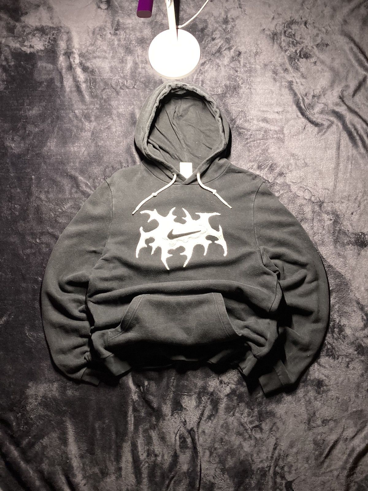Nike × Vintage ⛩️nike hoodie custom fleece vintage y2k center big logo Size US M / EU 48-50 / 2 - 2 Thumbnail