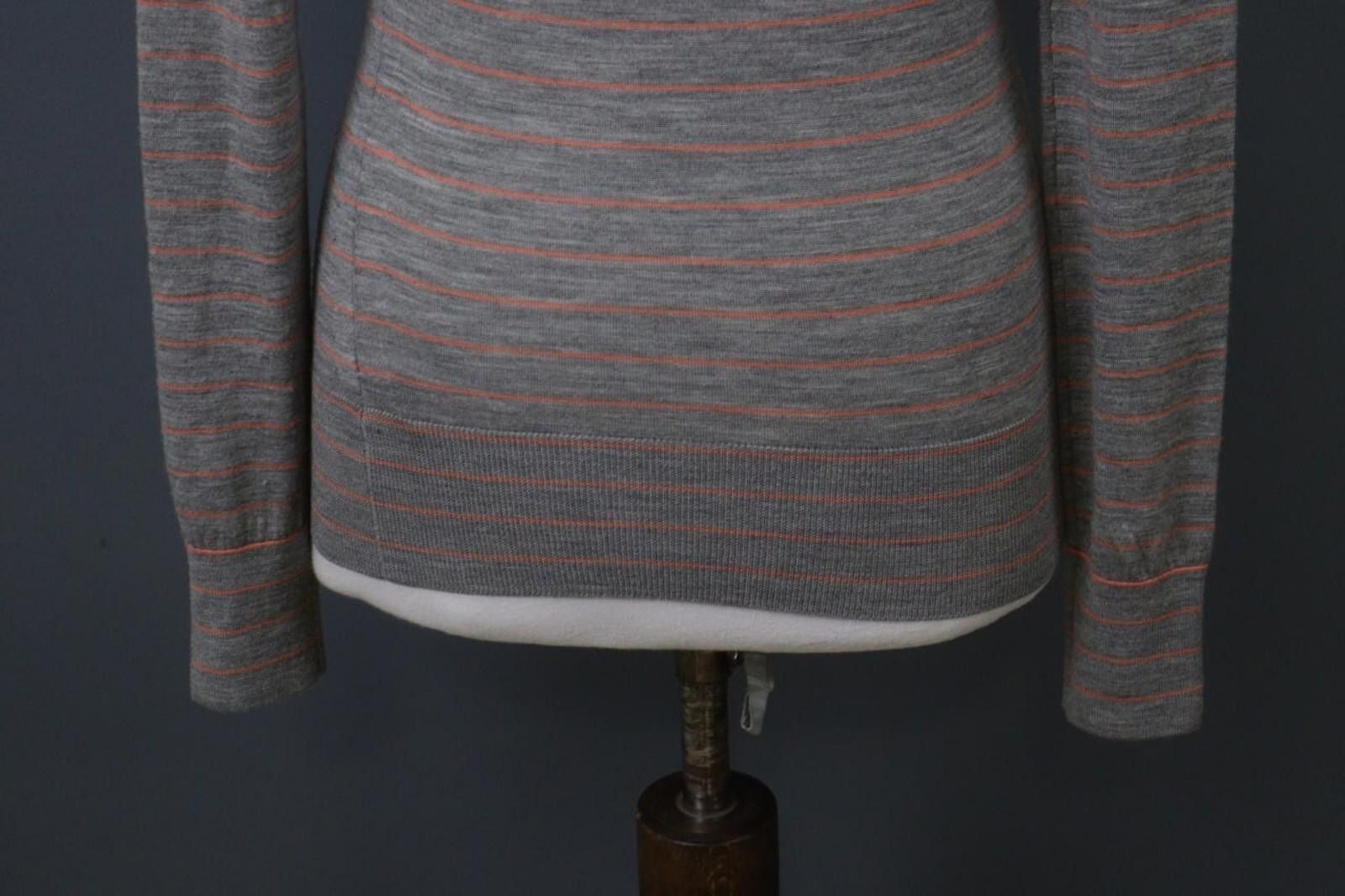 Icebreaker Icebreaker Gray Striped Wool Pullover Knit Top Size S Size S / US 4 / IT 40 - 12 Thumbnail
