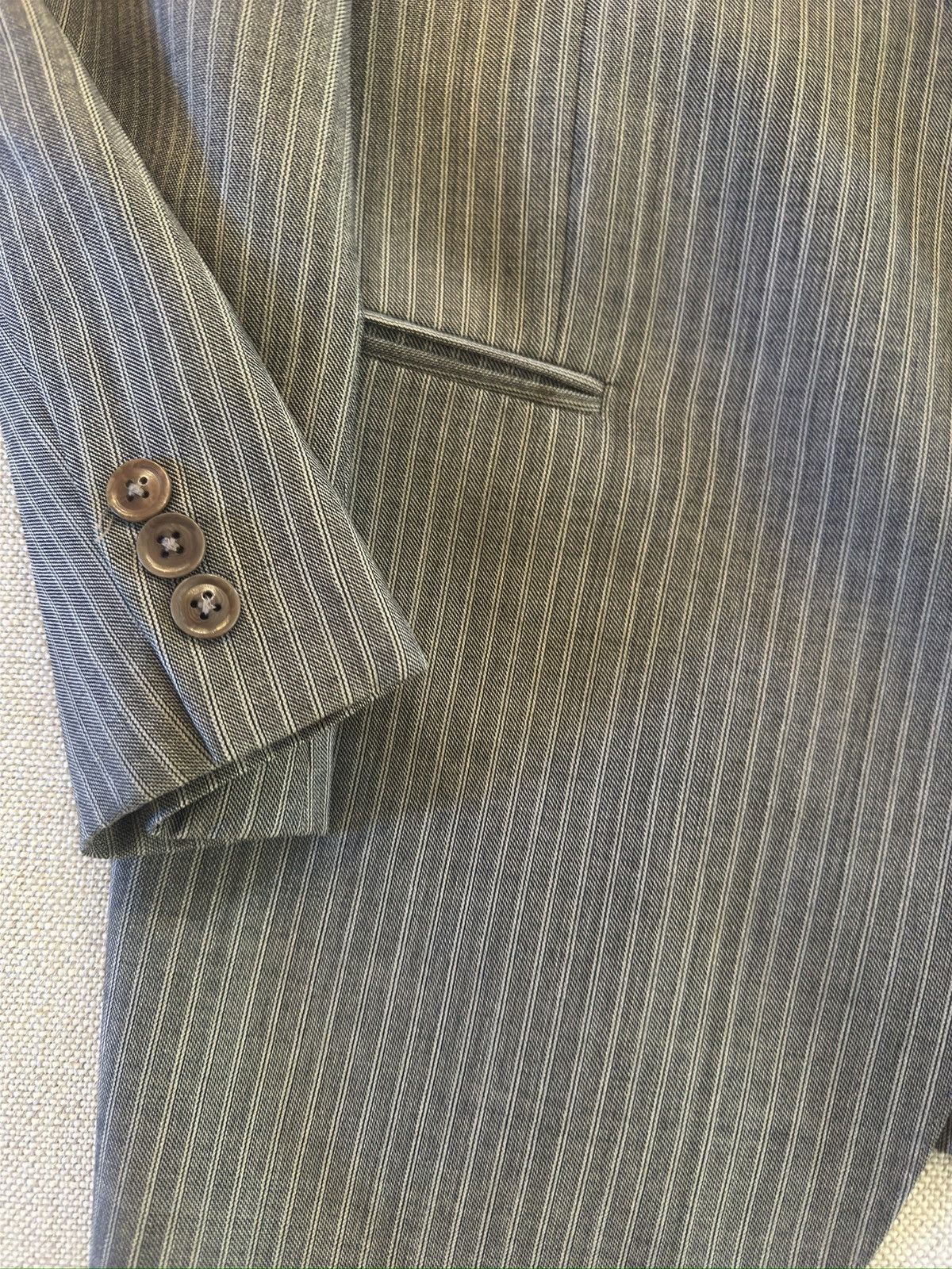 Armani Collezioni ARMANI COLLEZIONI Made in Italy Peak Lapel Suit Jacket 40R Size 40R - 4 Thumbnail