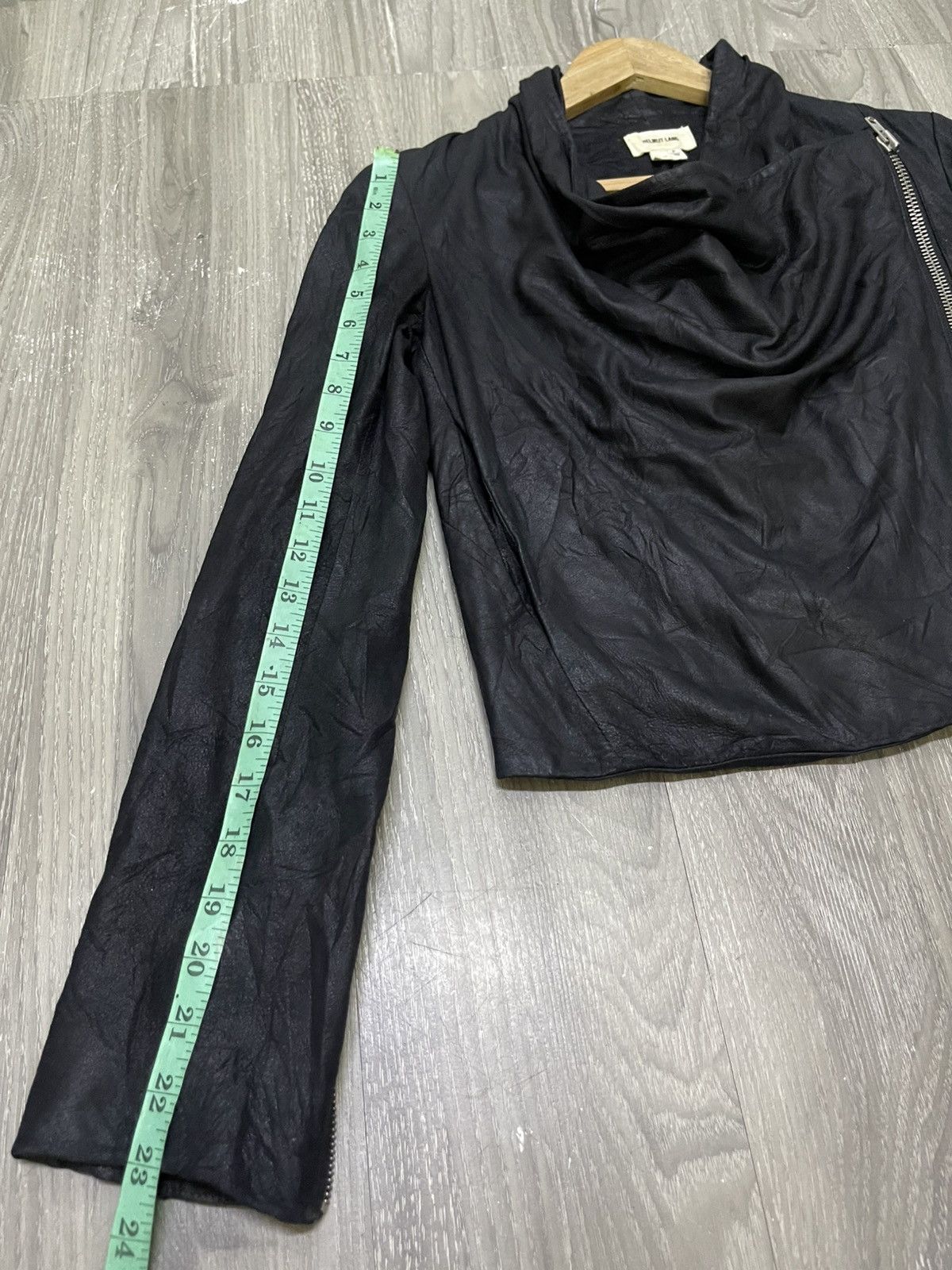 Helmut Lang Helmut Lang Draped Front Asymmetri-cal Lambskin Leather Size S / US 4 / IT 40 - 15 Thumbnail