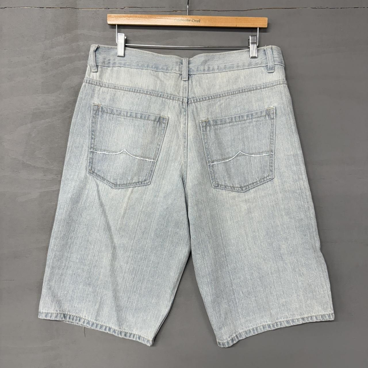 Avirex × Vintage Avirex Vintage Baggy Faded White Washed Jorts Jean Shorts 34 Size US 34 / EU 50 - 2 Thumbnail