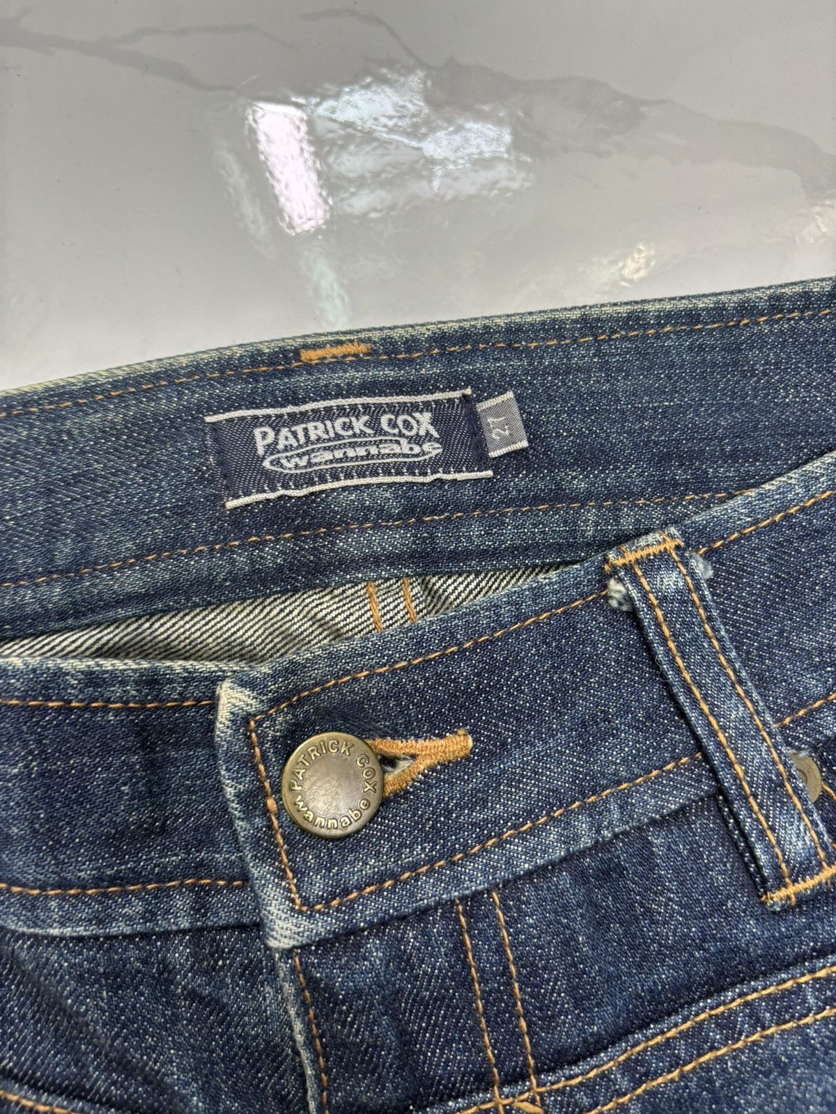 Japanese Brand × Patrick Cox Flare Jeans PATRICK COX WANNABE Flared Denim Jeans Size 28" / US 6 / IT 42 - 9 Thumbnail