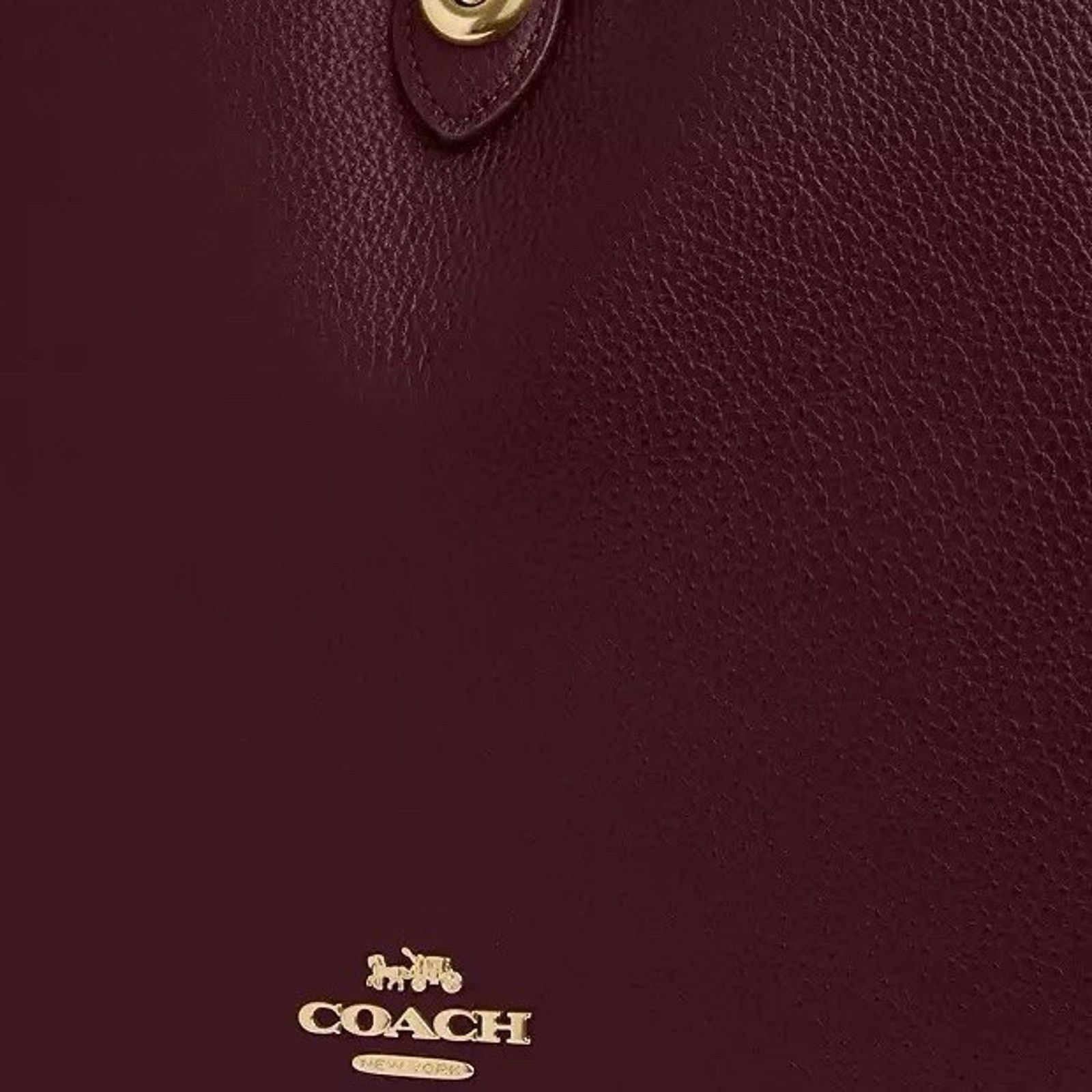 Coach NWT COACH Hadley Large Shoulder Bag CCD65 Dark Wine Size ONE SIZE - 12 Thumbnail
