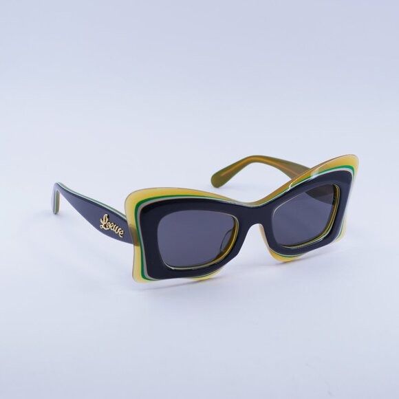 Loewe Loewe LW40140U 20A Sunglasses Black/Orange Cat Eye Frame Size ONE SIZE - 2 Thumbnail
