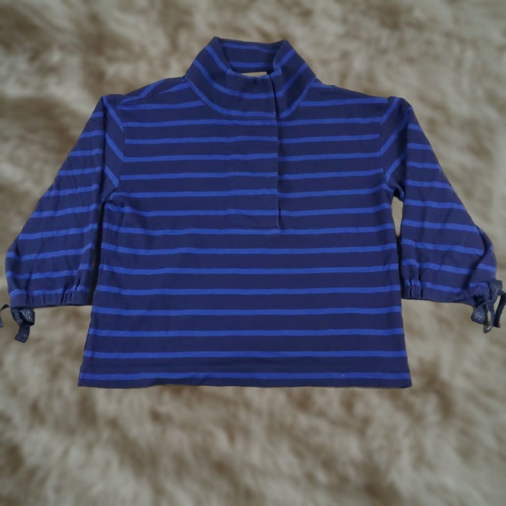Tommy Bahama Tommy Bahama Sweater Womens Size Medium Blue Striped Pullover Long Sleeve Size M / US 6-8 / IT 42-44 - 1 Thumbnail