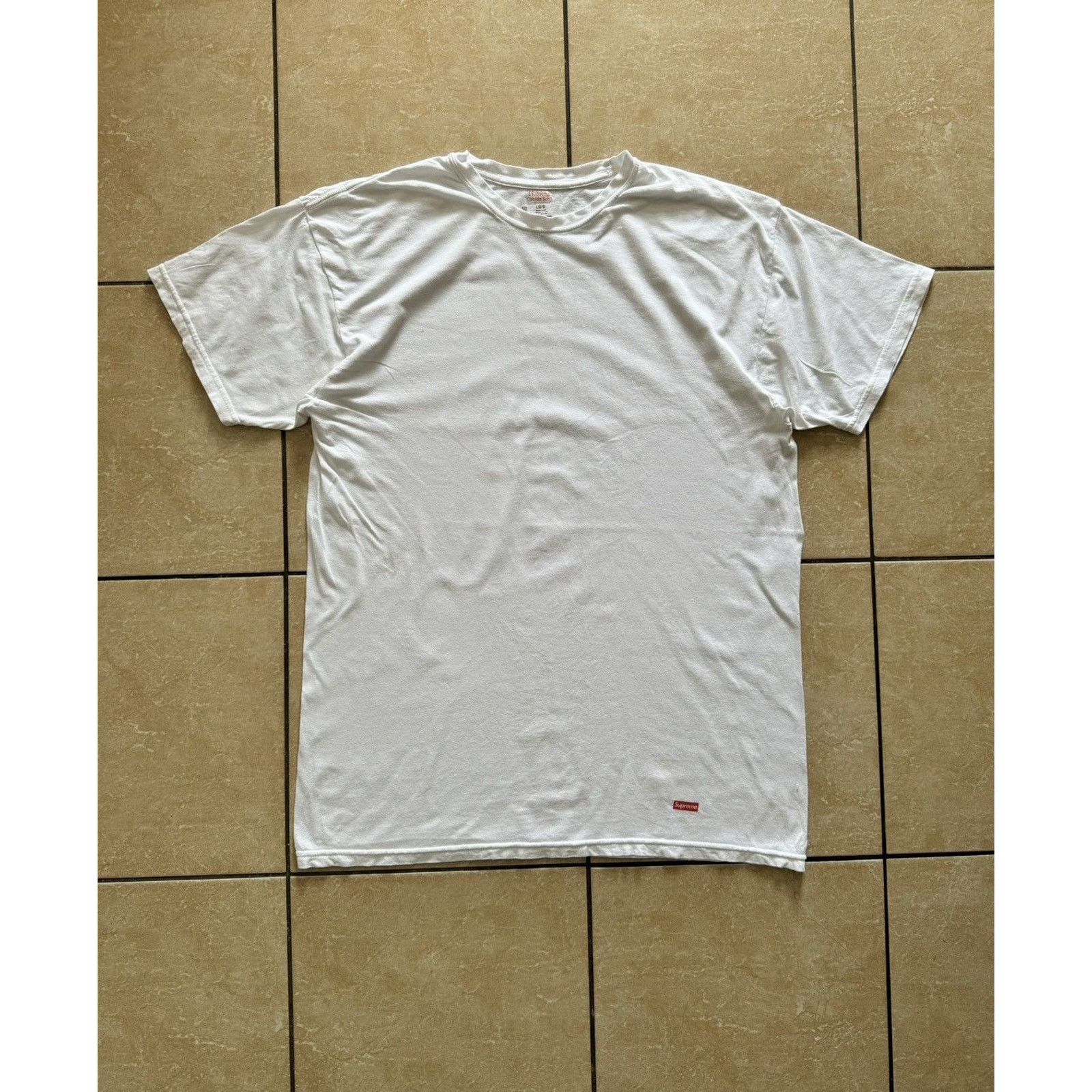 Hanes × Supreme Supreme Hanes Tagless Blank Box Logo T-Shirt Size US L / EU 52-54 / 3 - 1 Thumbnail