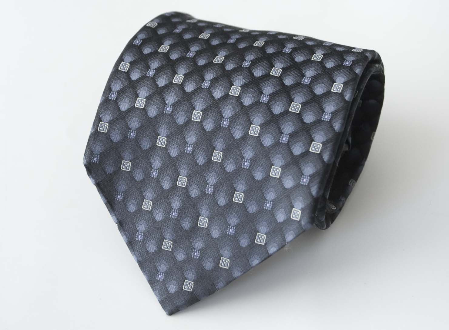Christian Dior Monsieur Christian Dior Tie Silk Dark Blue Size ONE SIZE - 2 Thumbnail