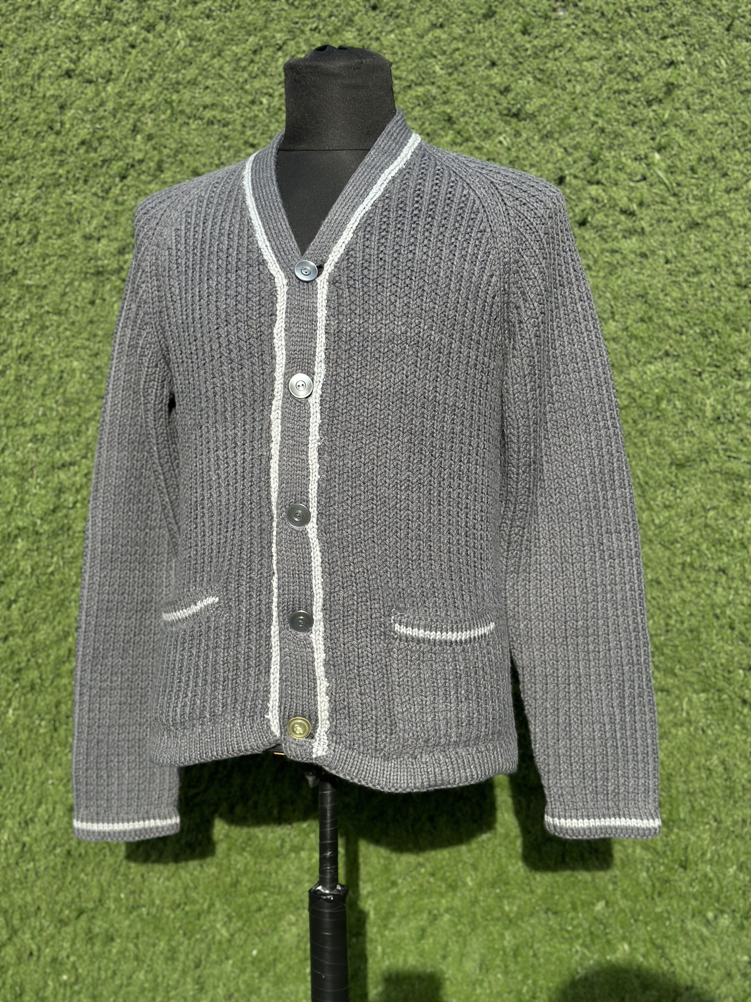 Prada Prada Milano Virgin Wool Chunky Knit Cardigan Size 50 IT M Size US M / EU 48-50 / 2 - 8 Thumbnail