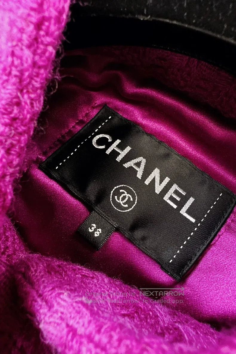 Chanel Chanel 19K snow series purple wool tweed coat Size XS / US 0-2 / IT 36-38 - 4 Thumbnail