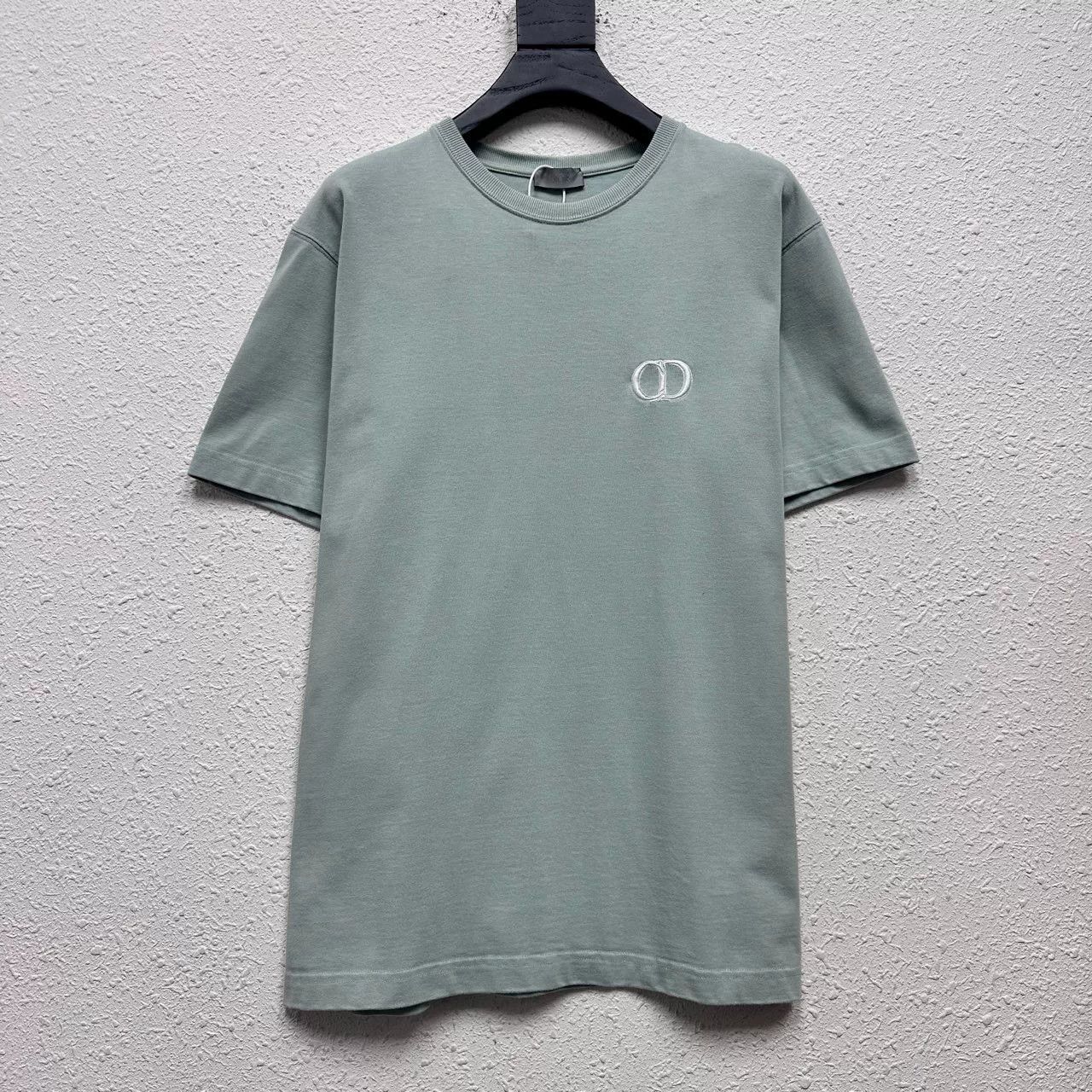 Dior dior embroidered logo mint green t-shirt Size US M / EU 48-50 / 2 - 1 Thumbnail