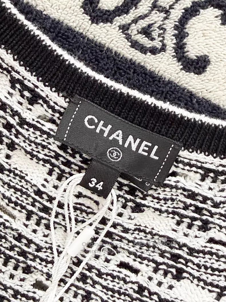 Chanel Chanel Black and white color-blocked thin striped small ho Size XXS / US 00 / IT 34 - 5 Thumbnail