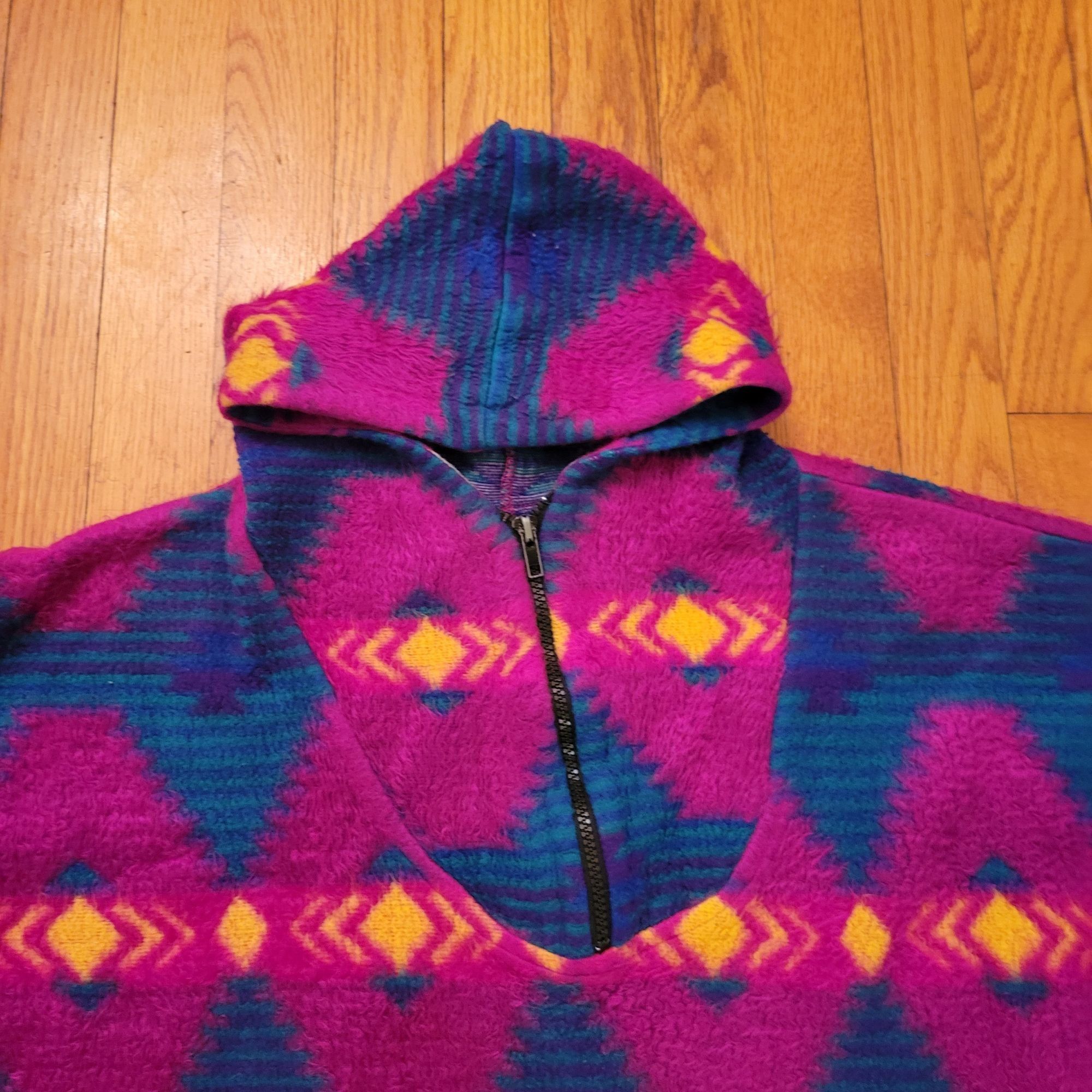 Vintage Jeans Wear Vintage M Southwestern Baja Hoodie Geometric Prin Size M / US 6-8 / IT 42-44 - 6 Thumbnail