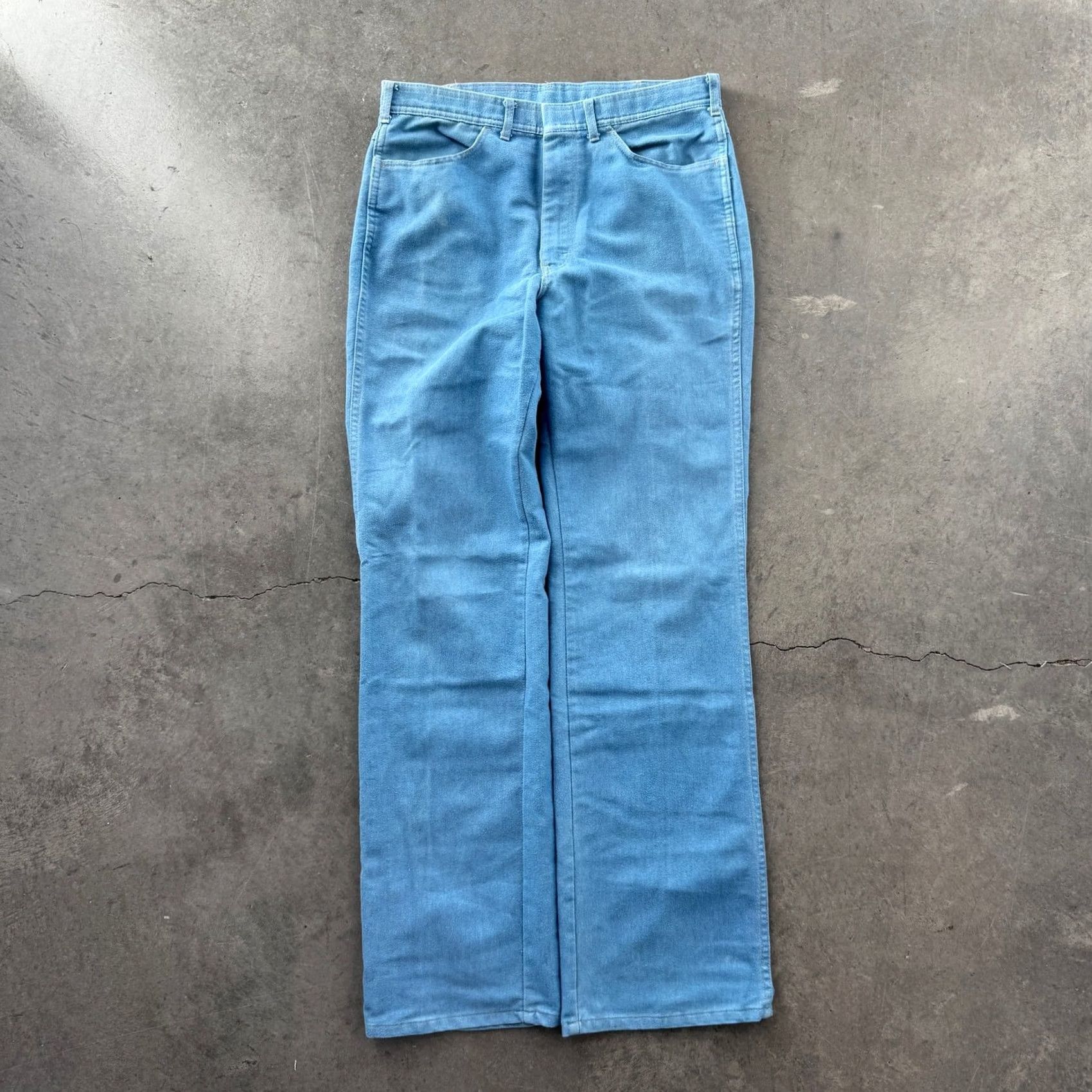 Vintage VINTAGE Y2K Blue Painters Jeans 80's Wide Leg Flare Women's 32 Jeans Women 32 Blue Vintage Y2K Wide Leg Flare Size 24" / US 00 / IT 34 - 2 Thumbnail