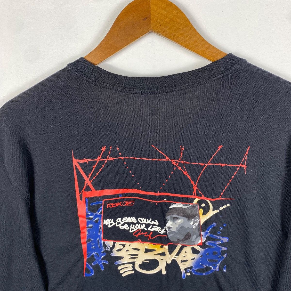 Reebok × Vintage Vintage 00's REEBOK x ALLEN IVERSON Graphic Tee Shirt Size US XL / EU 56 / 4 - 2 Thumbnail
