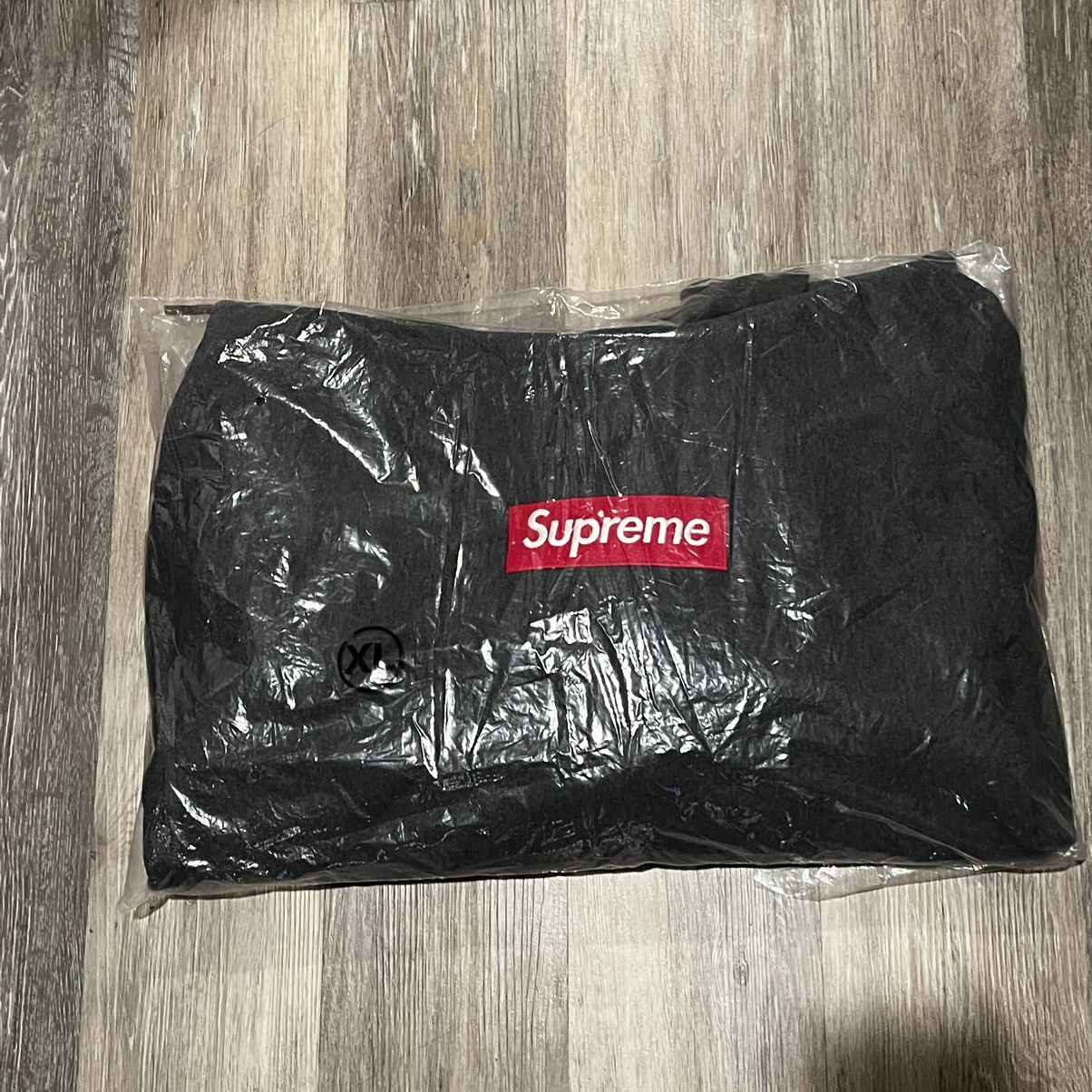 image of Supreme Charcoal Box Logo Hoodie, Men's (Size XL)