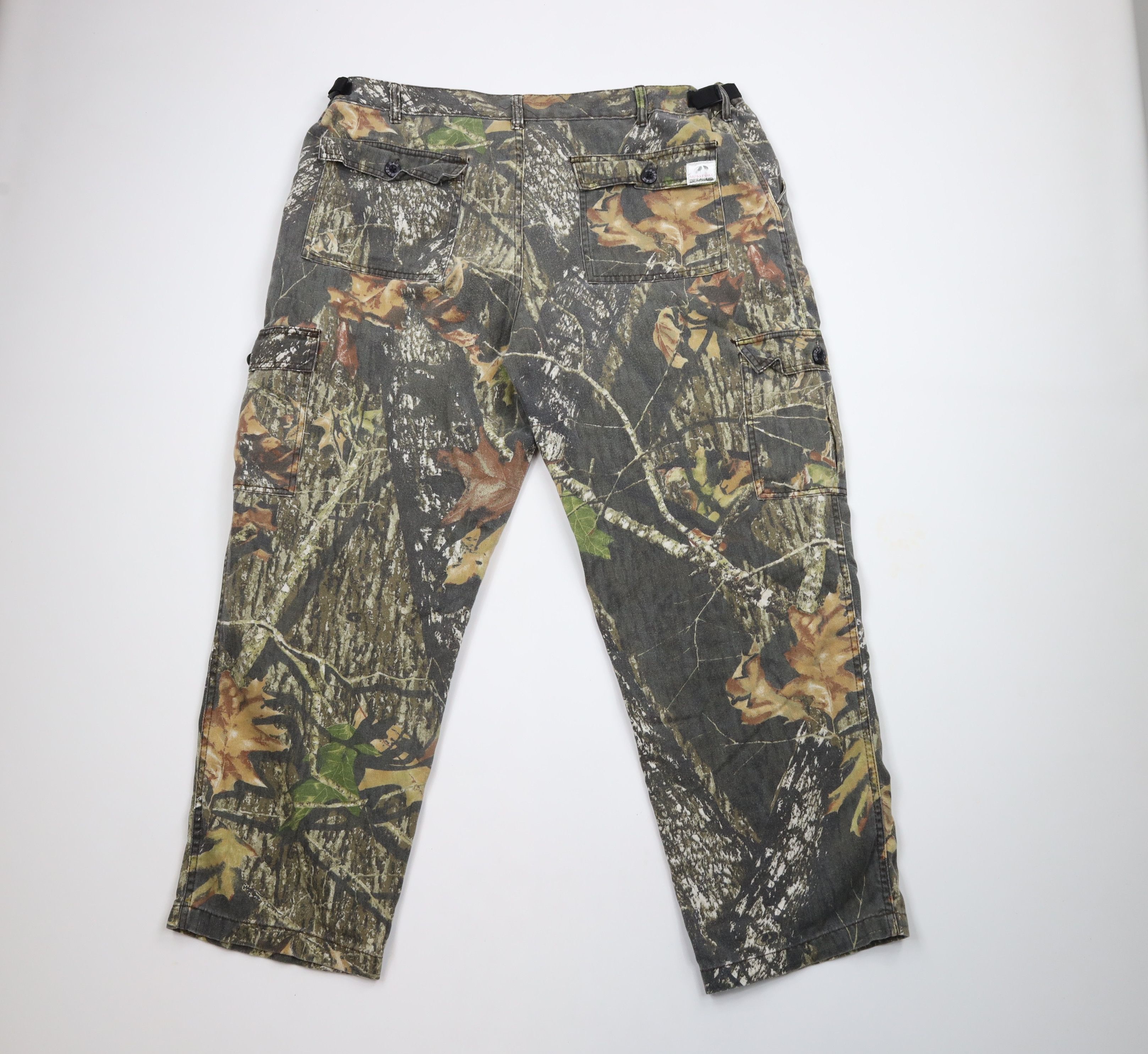 Mossy Oaks × Vintage Vintage Mossy Oak Camouflage Faded Wide Leg Cargo Pants Size US 40 / EU 56 - 7 Thumbnail