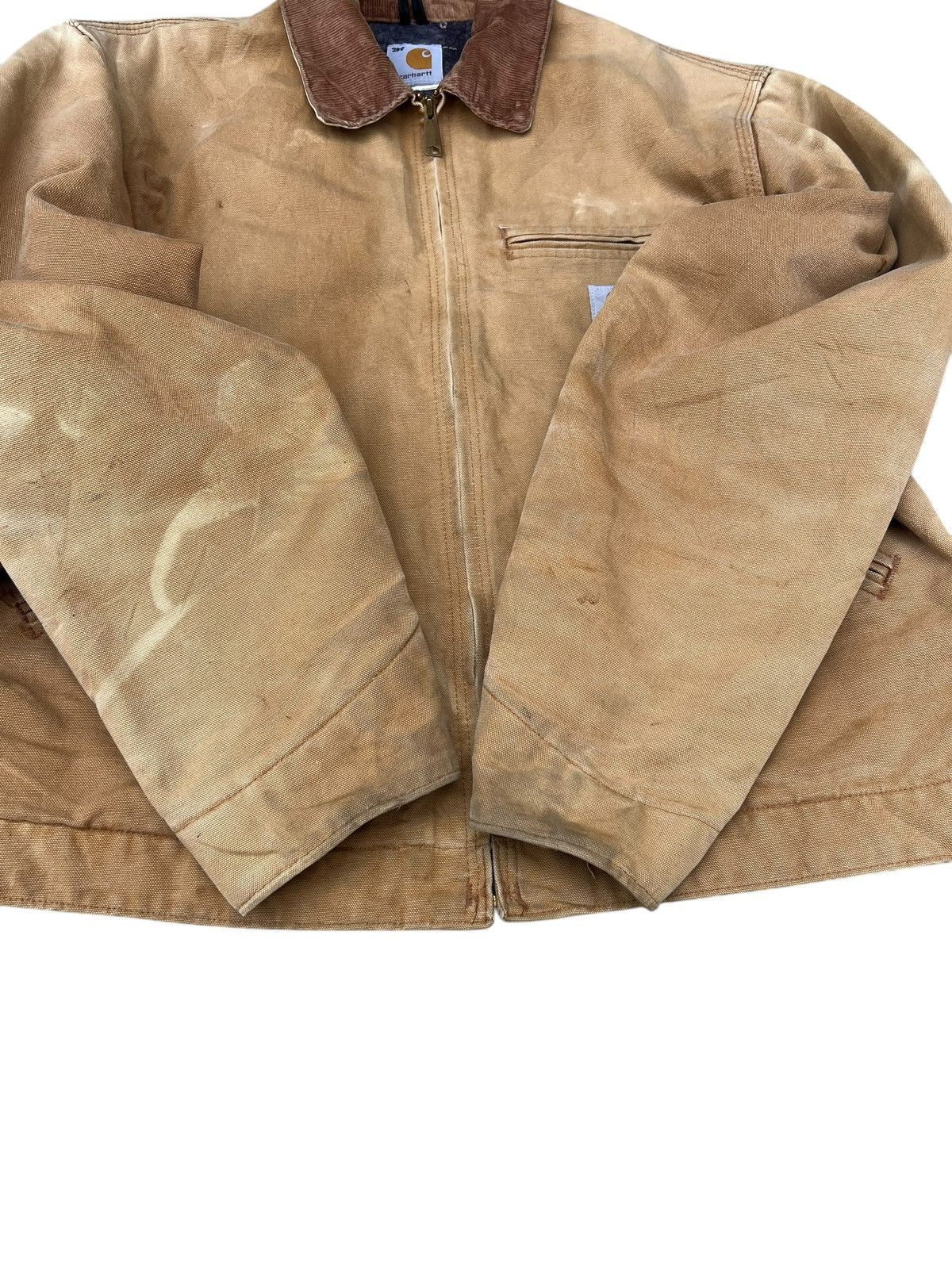 Carhartt Distressed 90s Carhartt Detroit Blanket Lined Senim Jacket Size US L / EU 52-54 / 3 - 12 Thumbnail